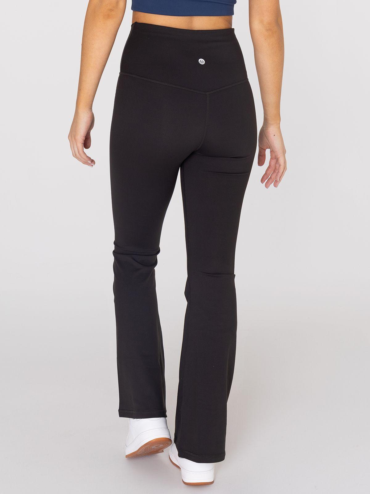 Calza Pantalón pierna ancha Mujer Flared Negro-2