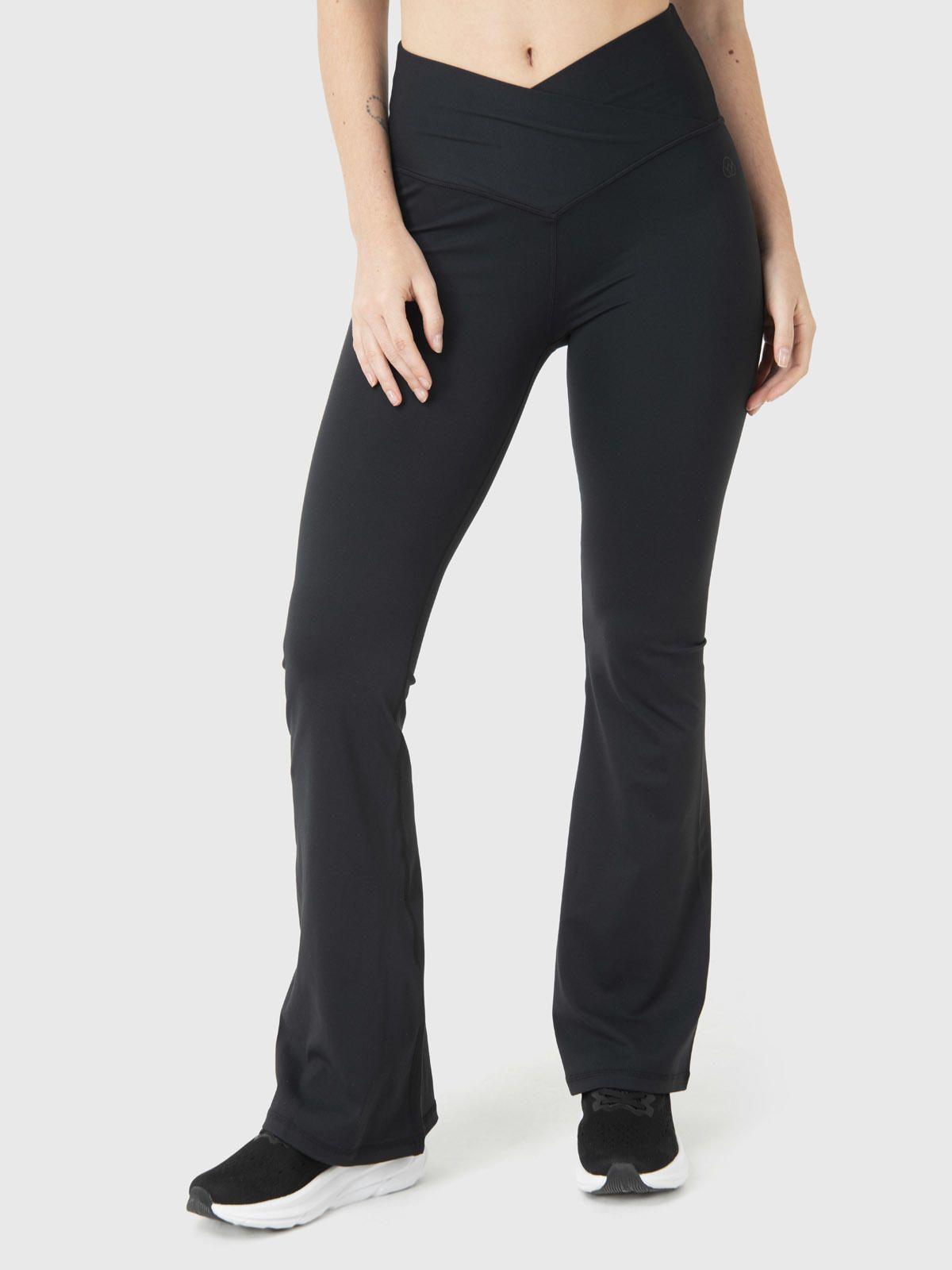 Calza Pantalón pierna ancha Mujer Flared Negro-0