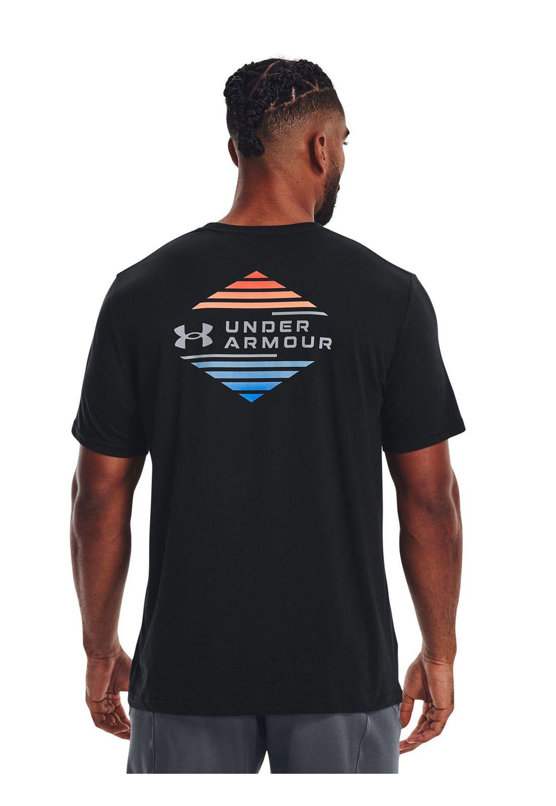 Polera manga corta Horizon hombre Negro-4