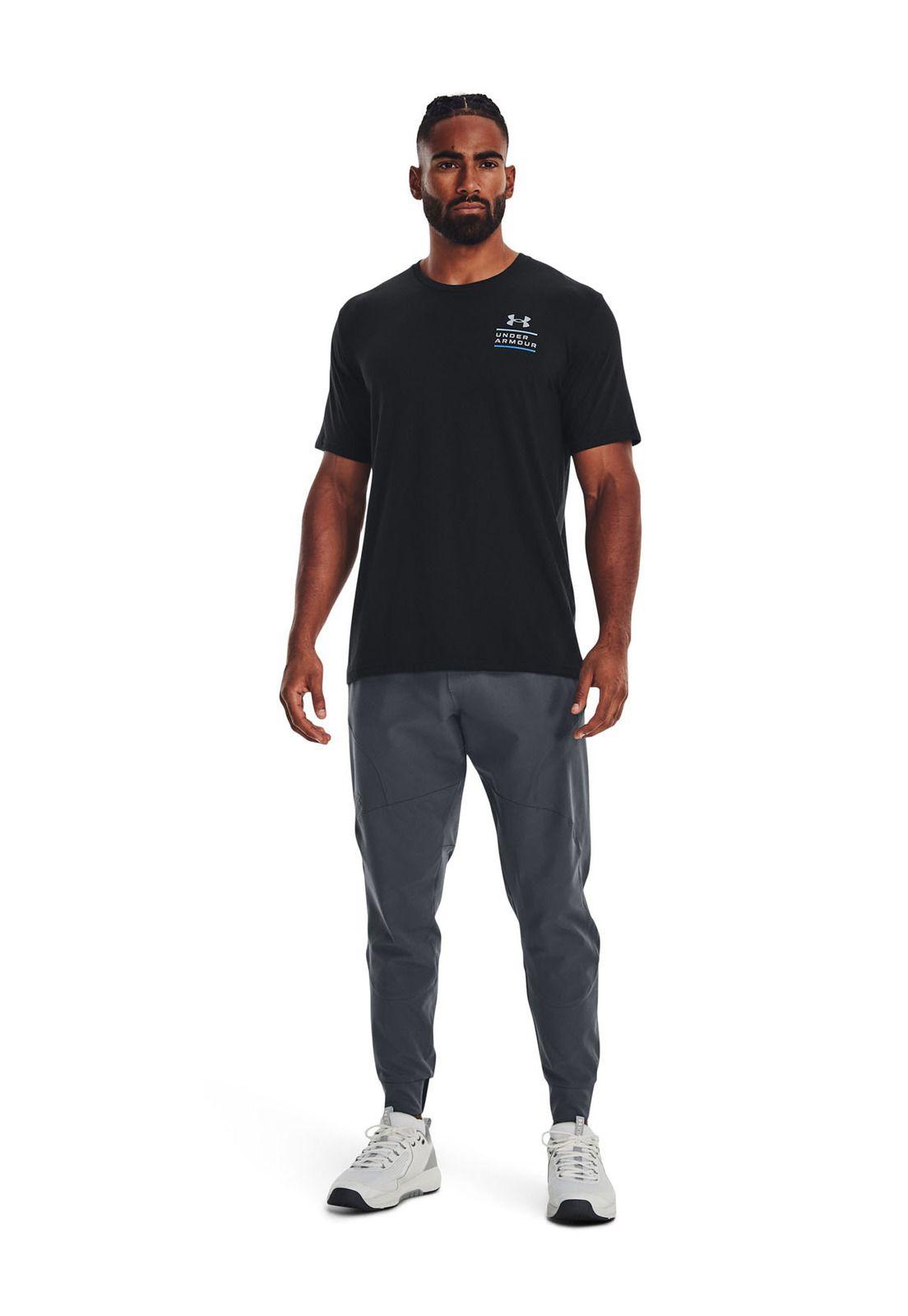 Polera manga corta Horizon hombre Negro-5