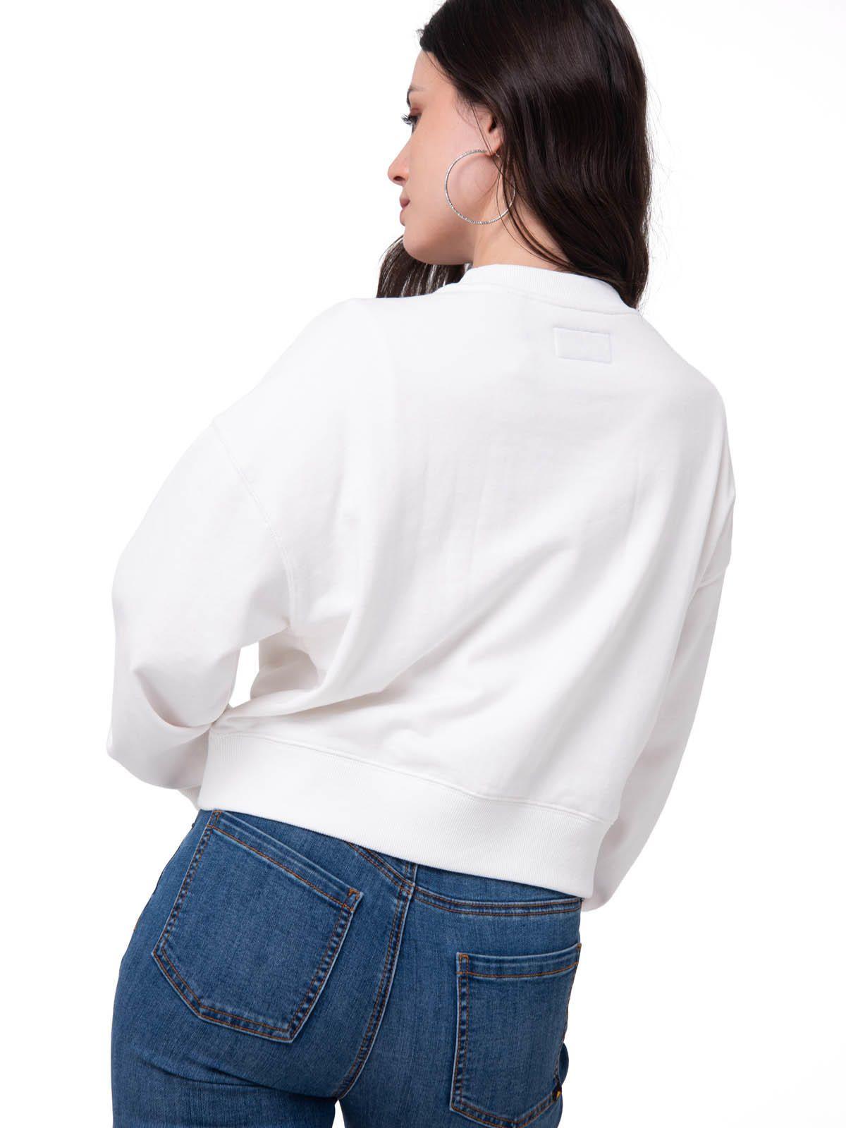 Polerón Mujer Relaxed French Terry Blanco-1