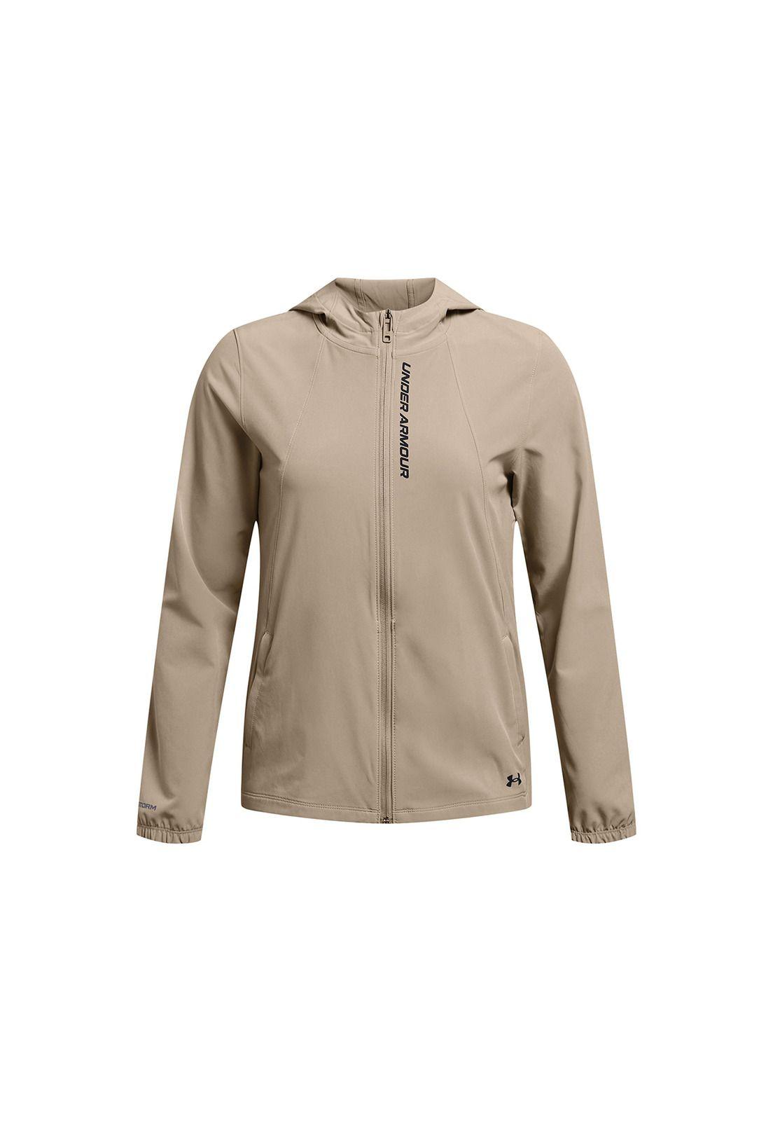 Chaqueta UA OutRun The Storm mujer Café-0