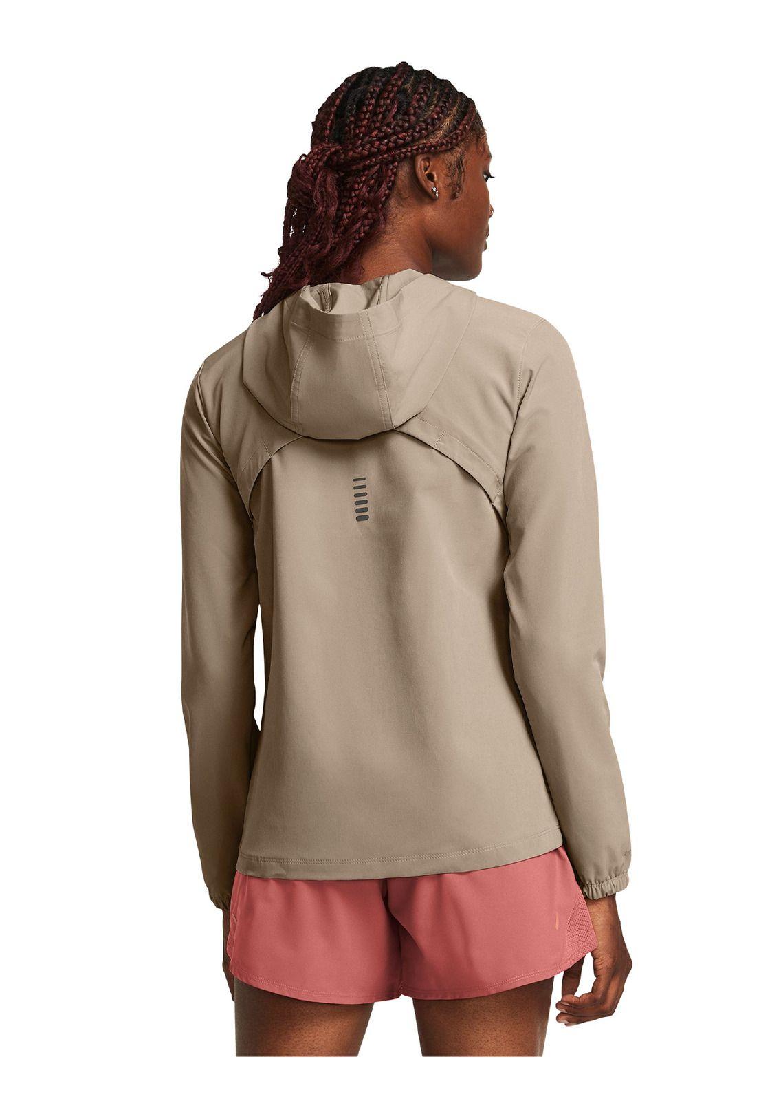 Chaqueta UA OutRun The Storm mujer Café-4