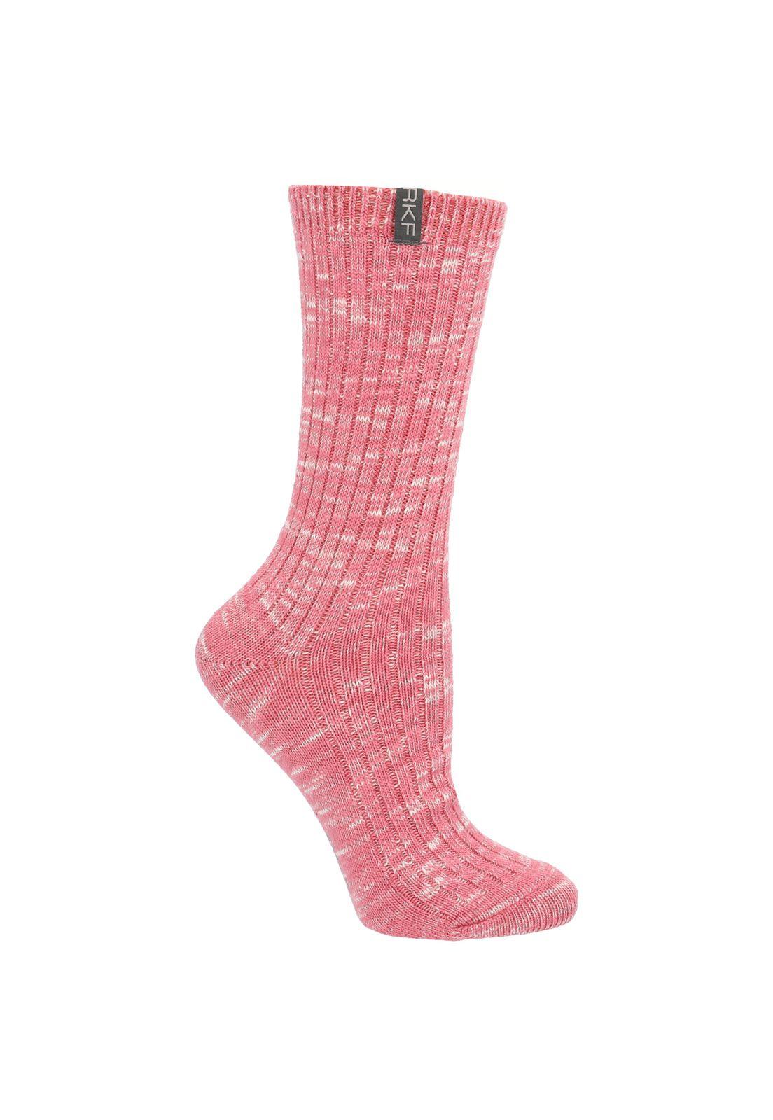 Calcetín Bambú Mujer Heavy Rosa-0