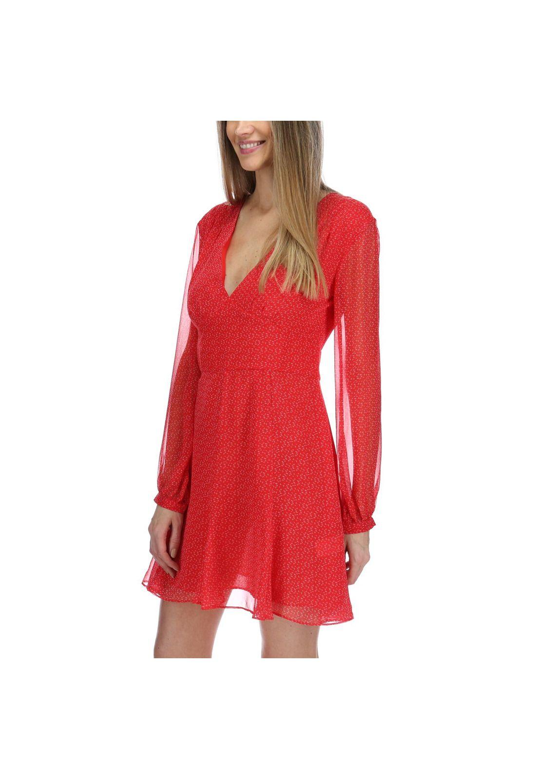 Vestido Corto Mujer Valencia Rojo-1