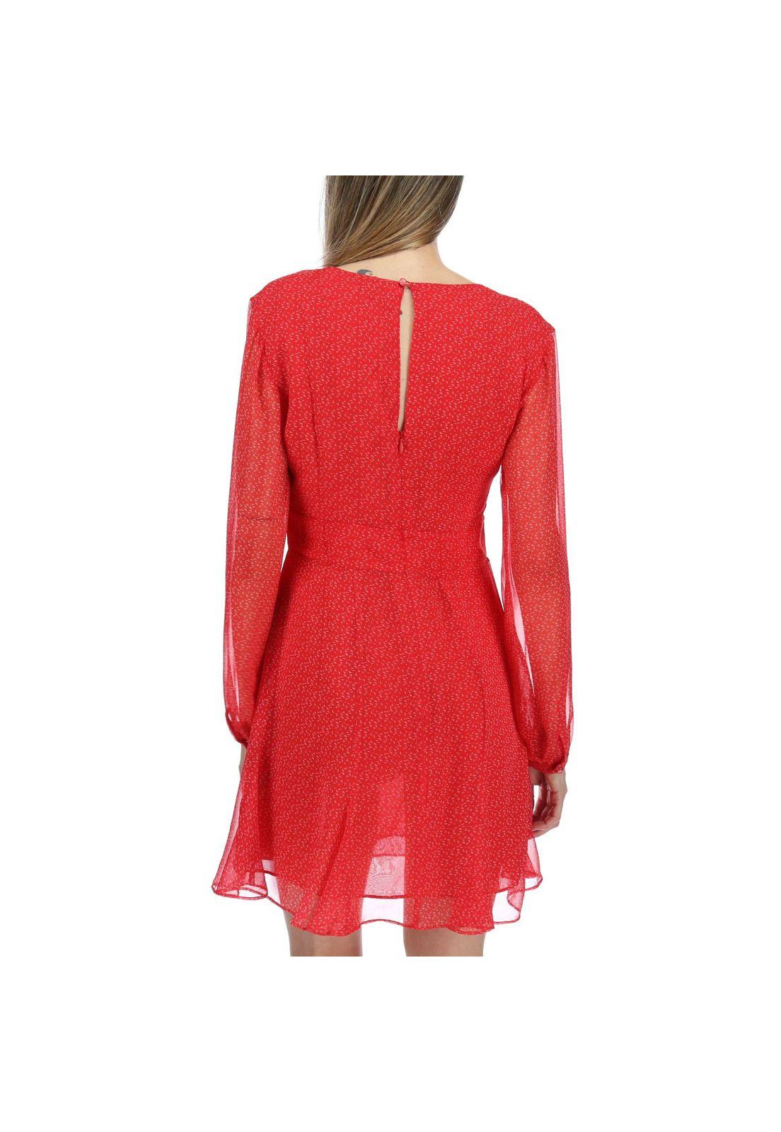 Vestido Corto Mujer Valencia Rojo-2