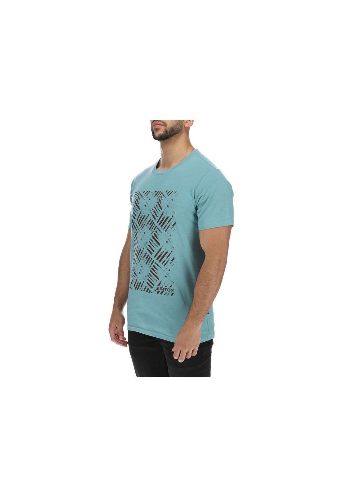Polera M/C  Hombre Square Turquesa-1