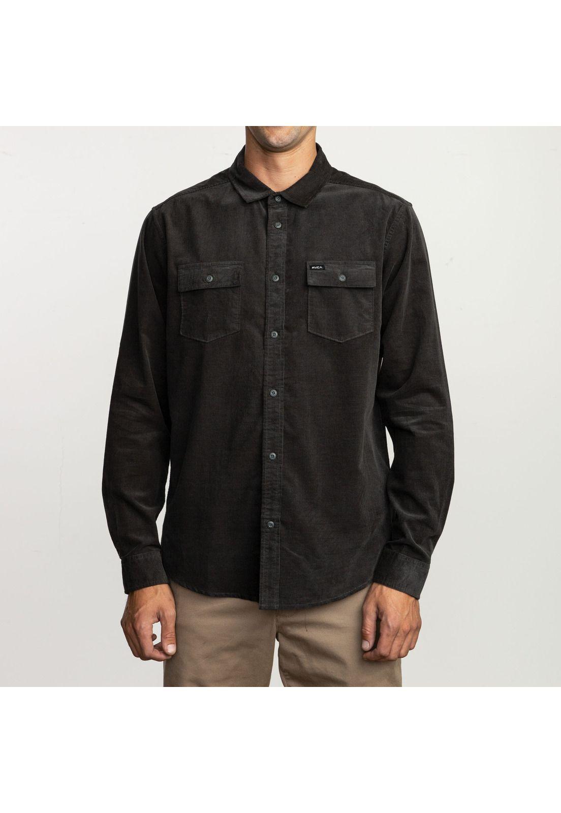 Camisa Hombre Freeman Cord Negro-0