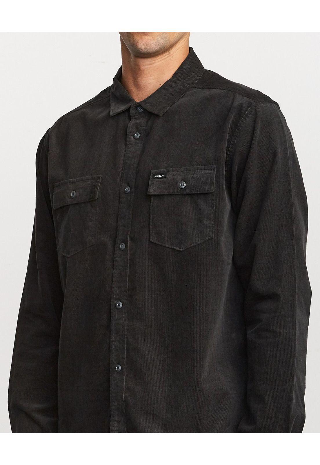 Camisa Hombre Freeman Cord Negro-3