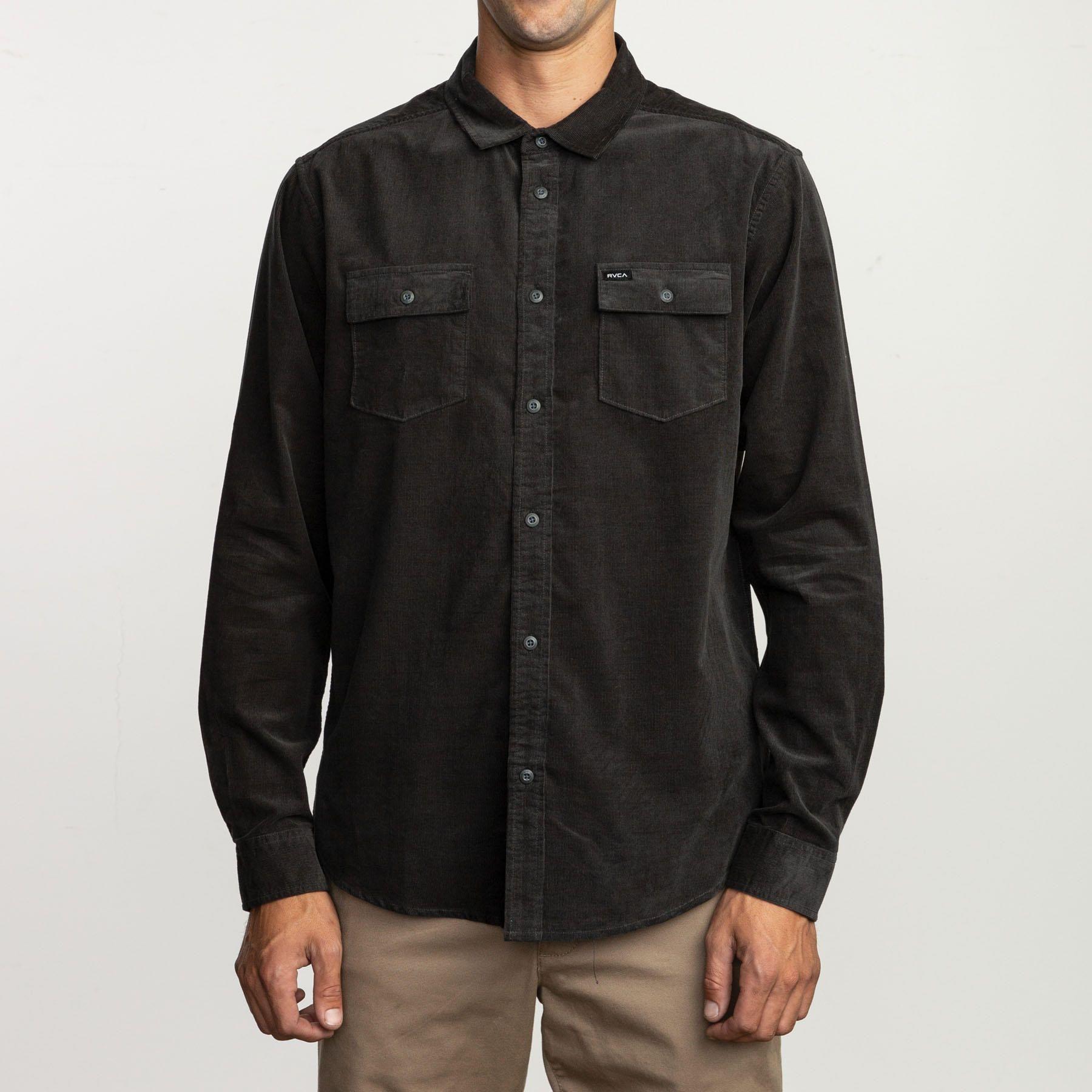 Camisa Hombre Freeman Cord Negro-0