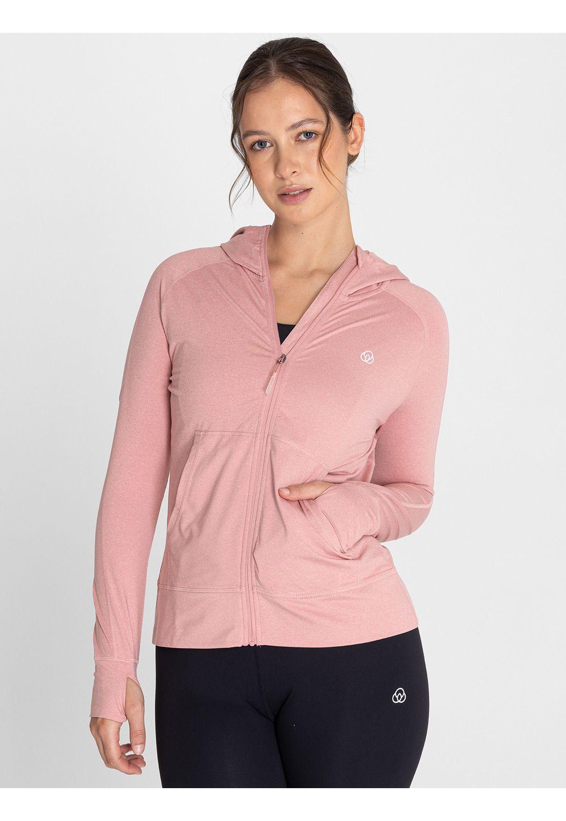 Polerón Mujer F Zip Hoodie Warmer Rosada-3