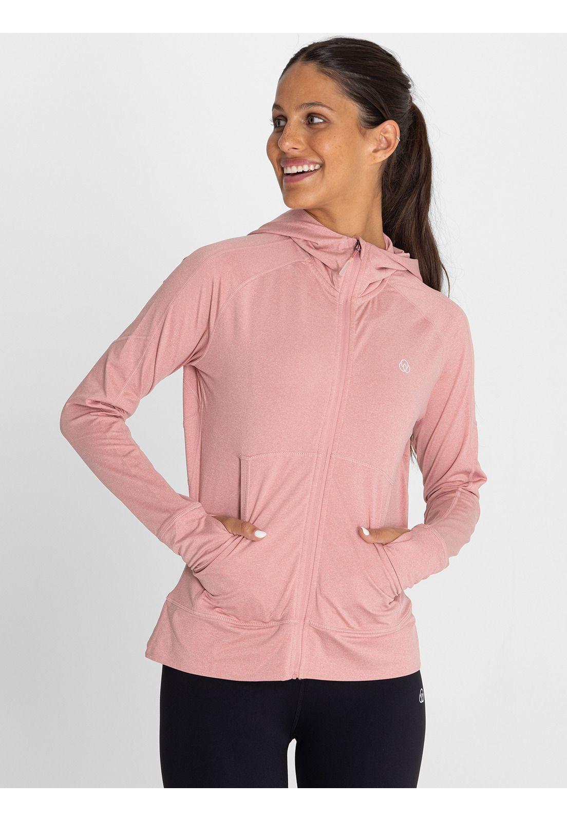 Polerón Mujer F Zip Hoodie Warmer Rosada-5