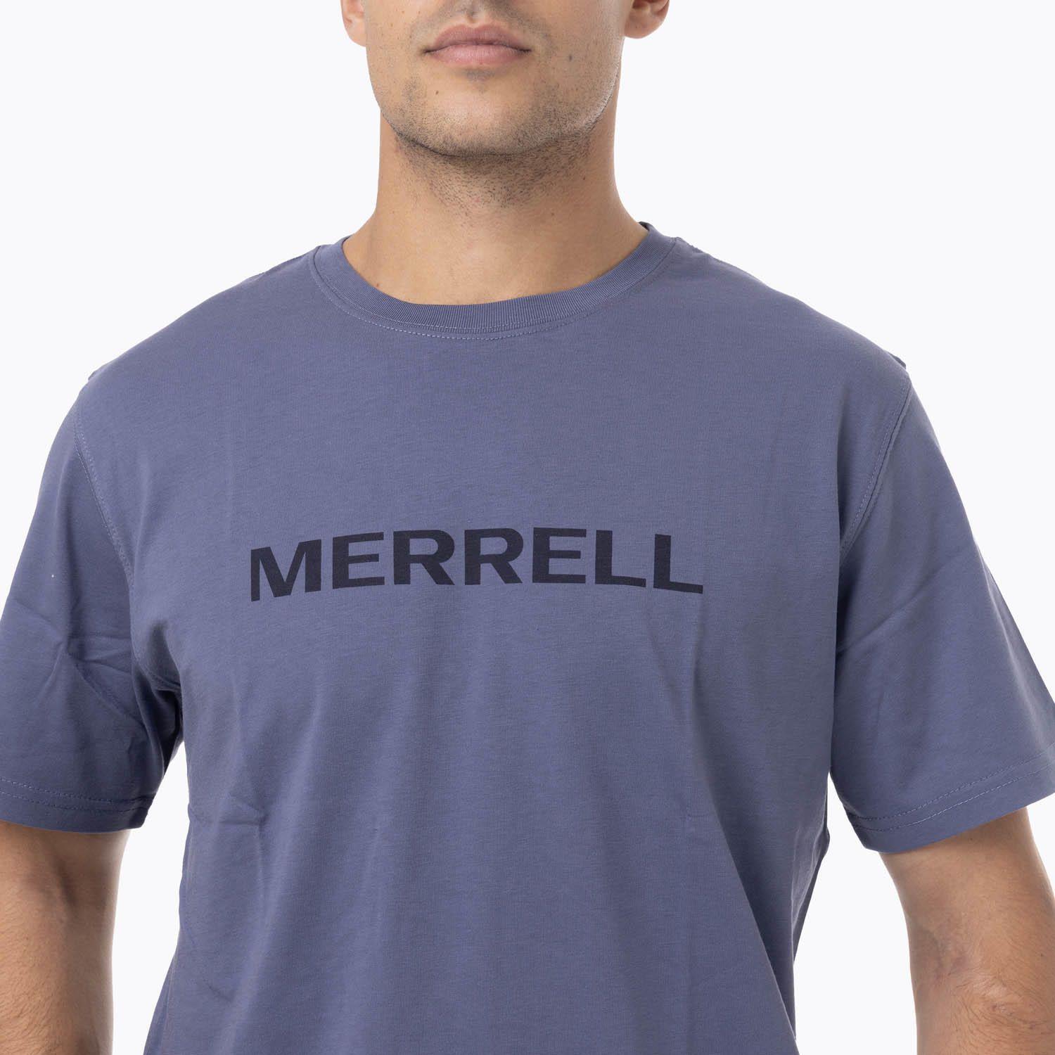 Polera Manga Corta Hombre Logo Tee Azul-4