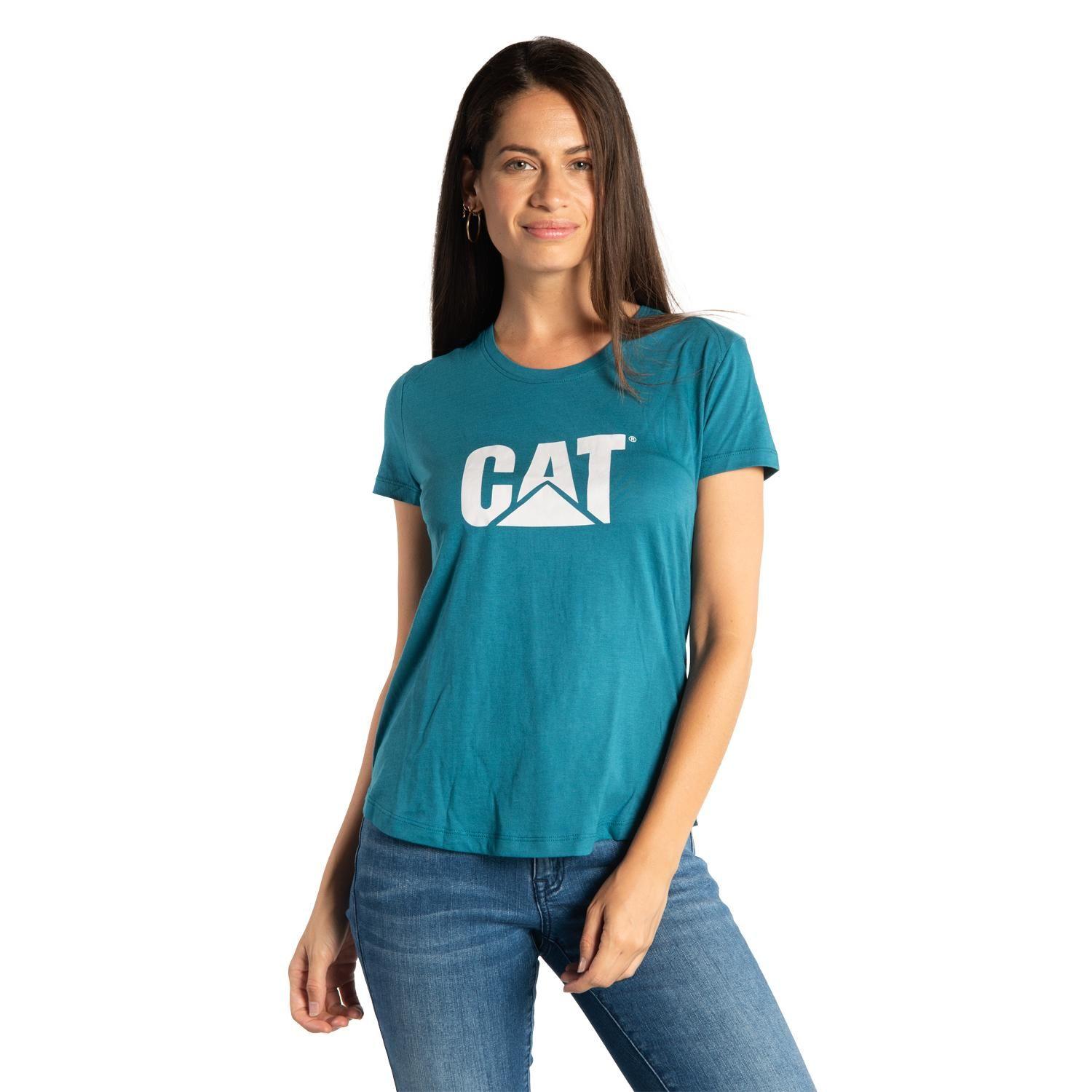 Polera M/C Mujer Logo Tm Graphic Tee Celeste-0