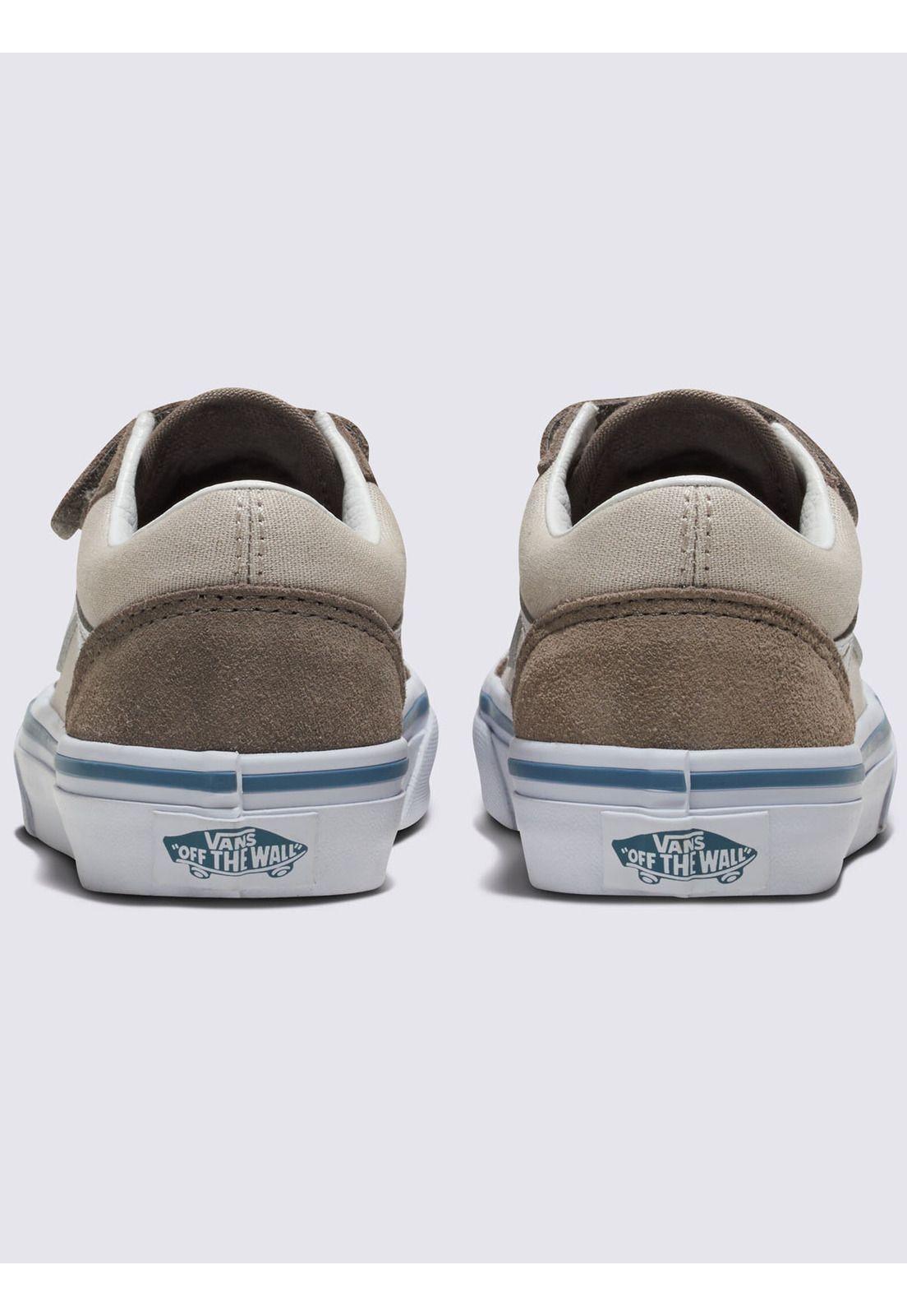 Zapatilla Urbana Nino Old Skool V Gris-4