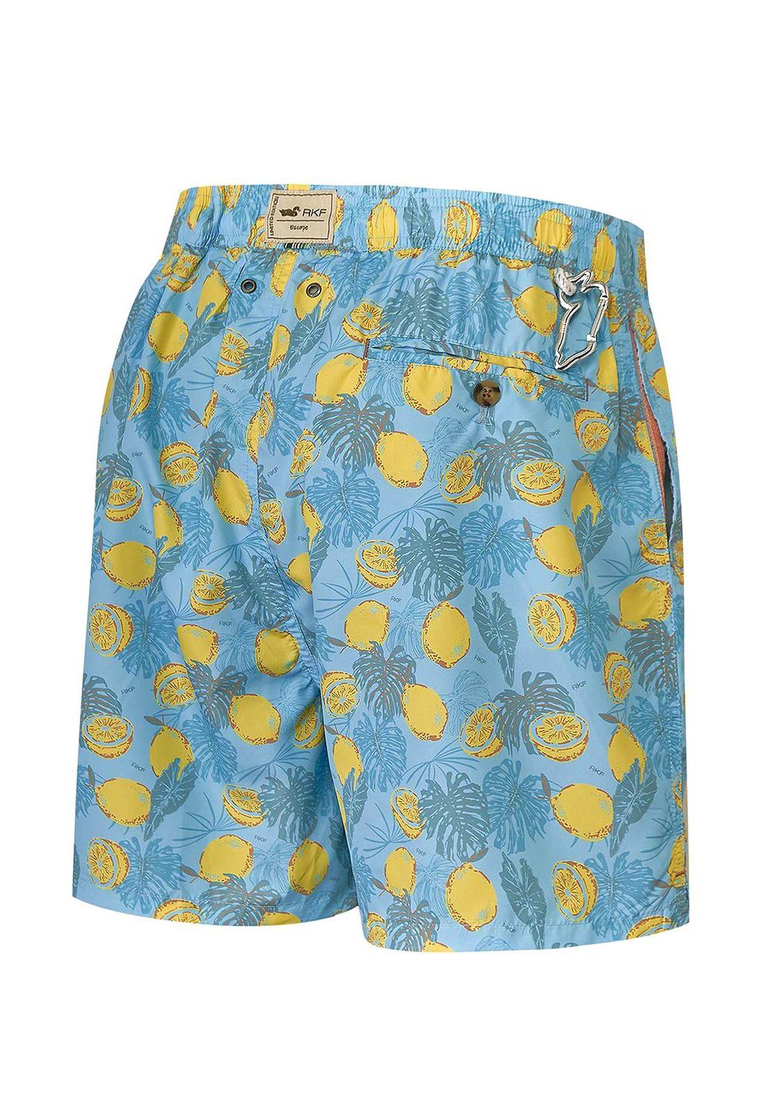 Traje De Baño Fibras Recic Hombre Izam Celeste-1