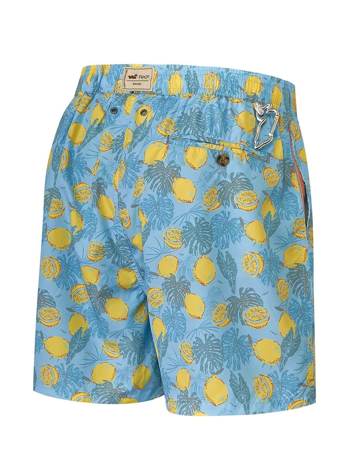 Traje De Baño Fibras Recic Hombre Izam Celeste-1