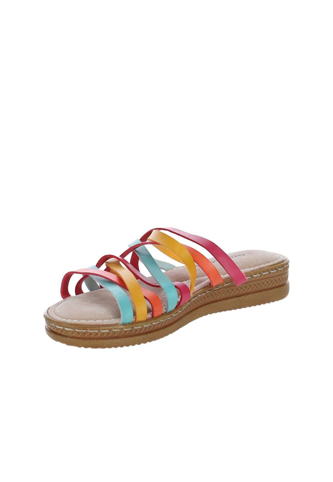 Sandalia Mujer Scrapy Multi Rayas-3