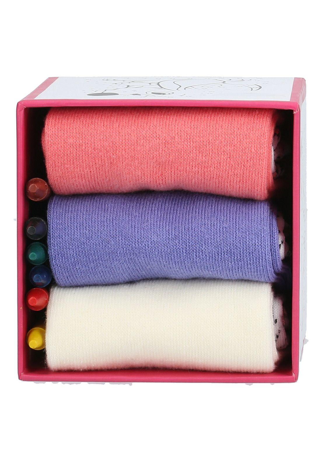 Calcetín Niña V22G Pack Dotydot Multi-3