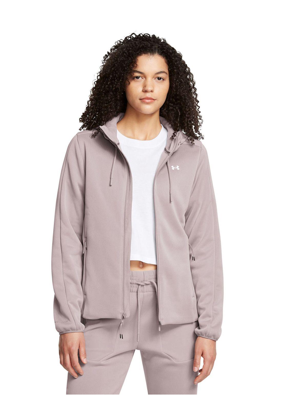 Polerón UA Essential para mujer Gris-3