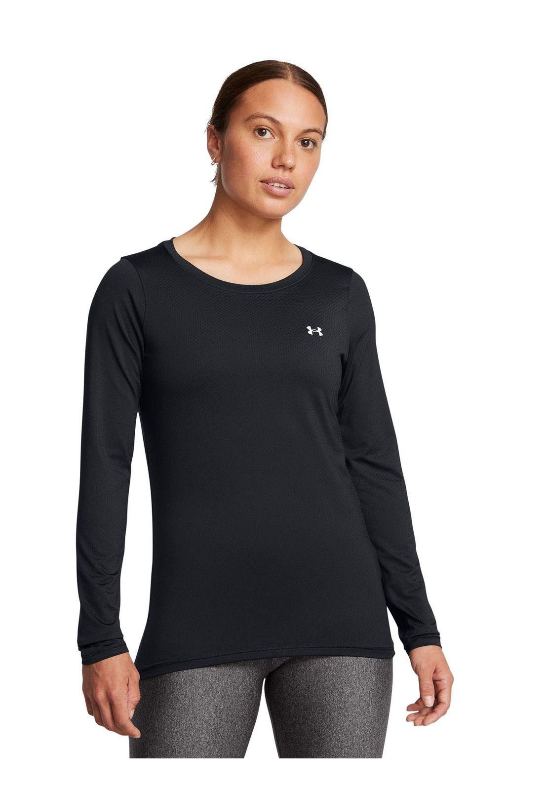 Primera capa HeatGear® Armor mujer Negro-3