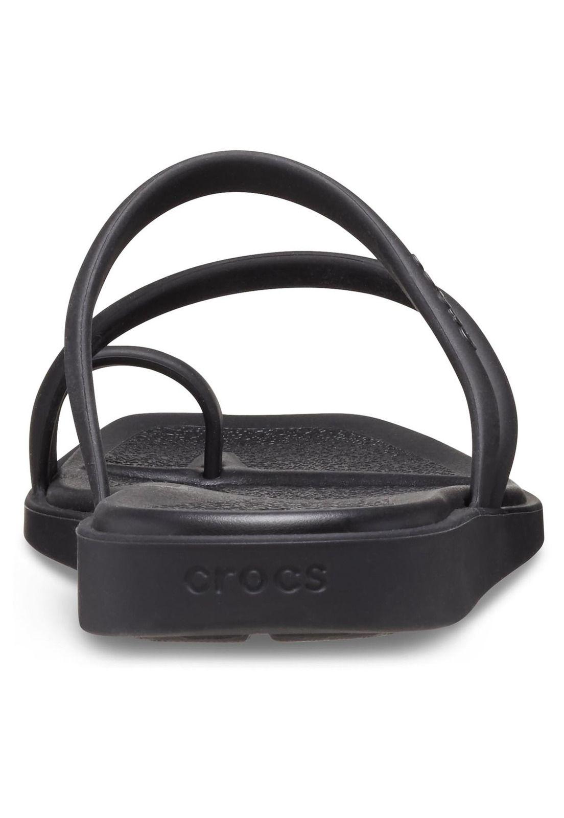 Sandalia Crocs Mujer Miami Toe Loop Sdl Negro-7