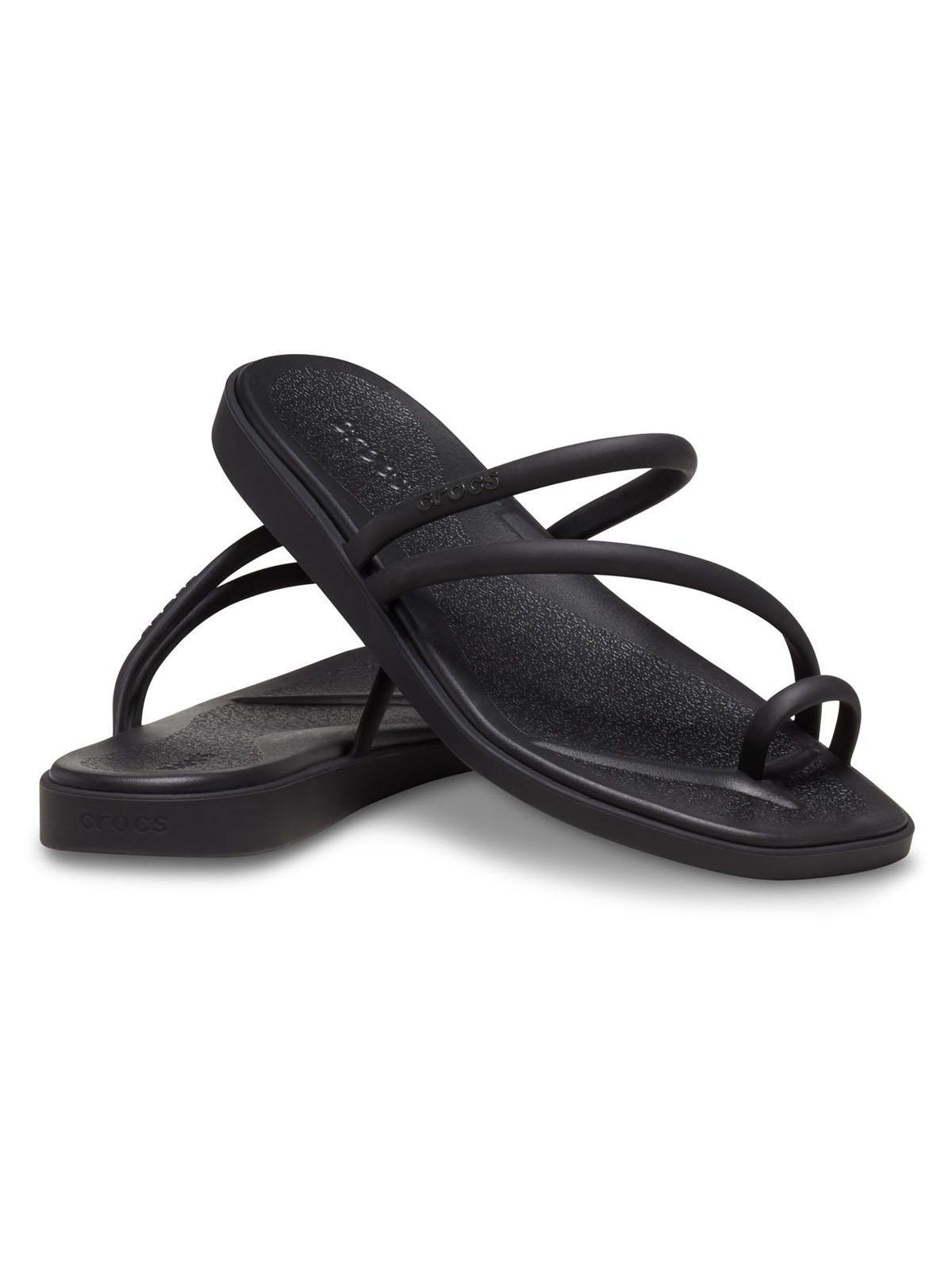 Sandalia Crocs Mujer Miami Toe Loop Sdl Negro-3