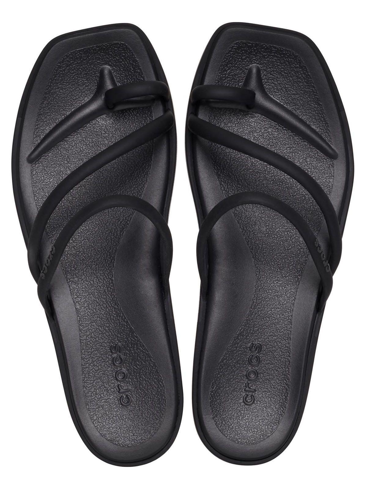 Sandalia Crocs Mujer Miami Toe Loop Sdl Negro-4