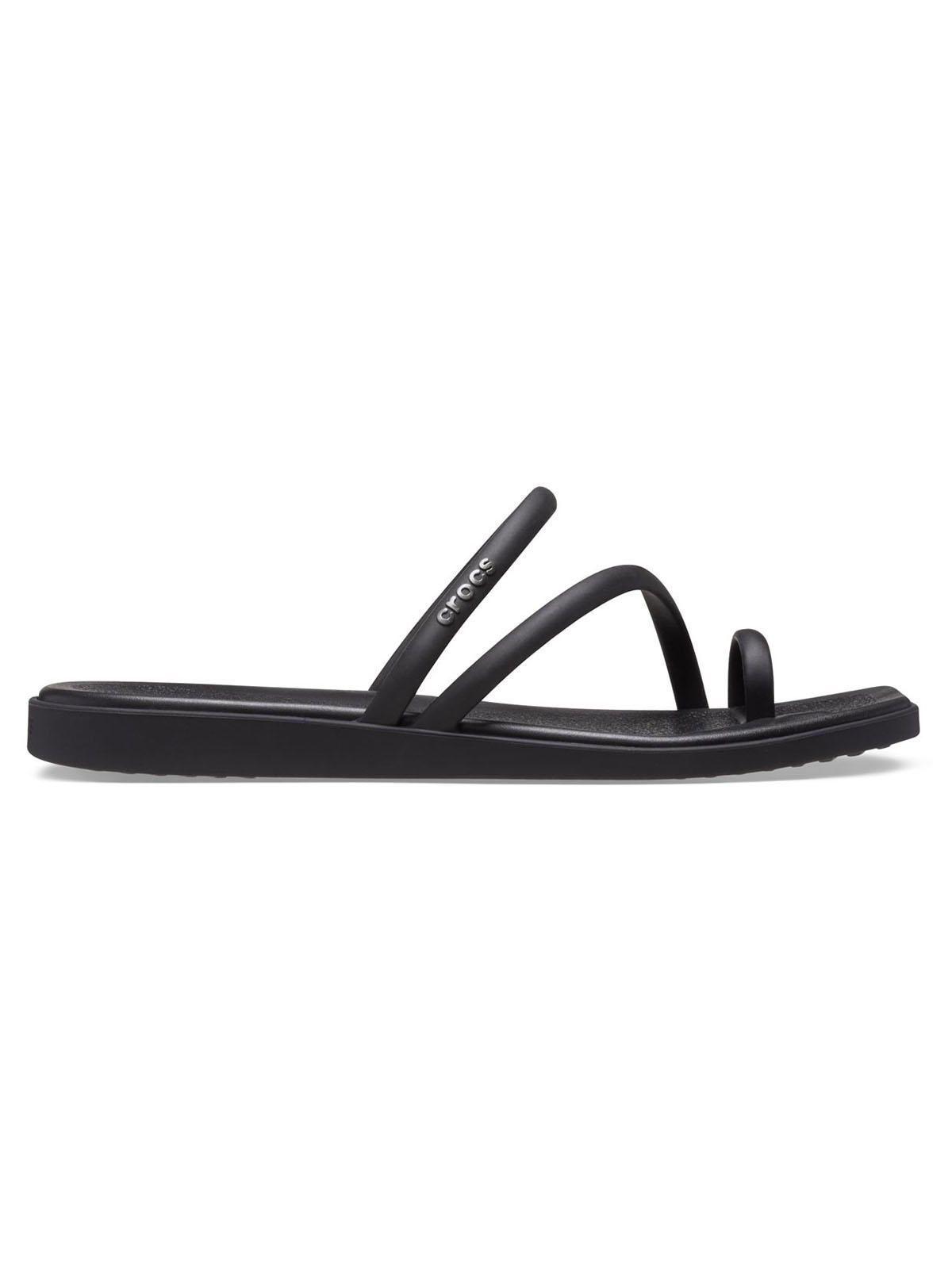 Sandalia Crocs Mujer Miami Toe Loop Sdl Negro-0