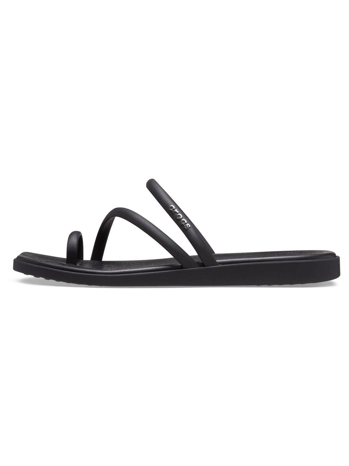 Sandalia Crocs Mujer Miami Toe Loop Sdl Negro-1