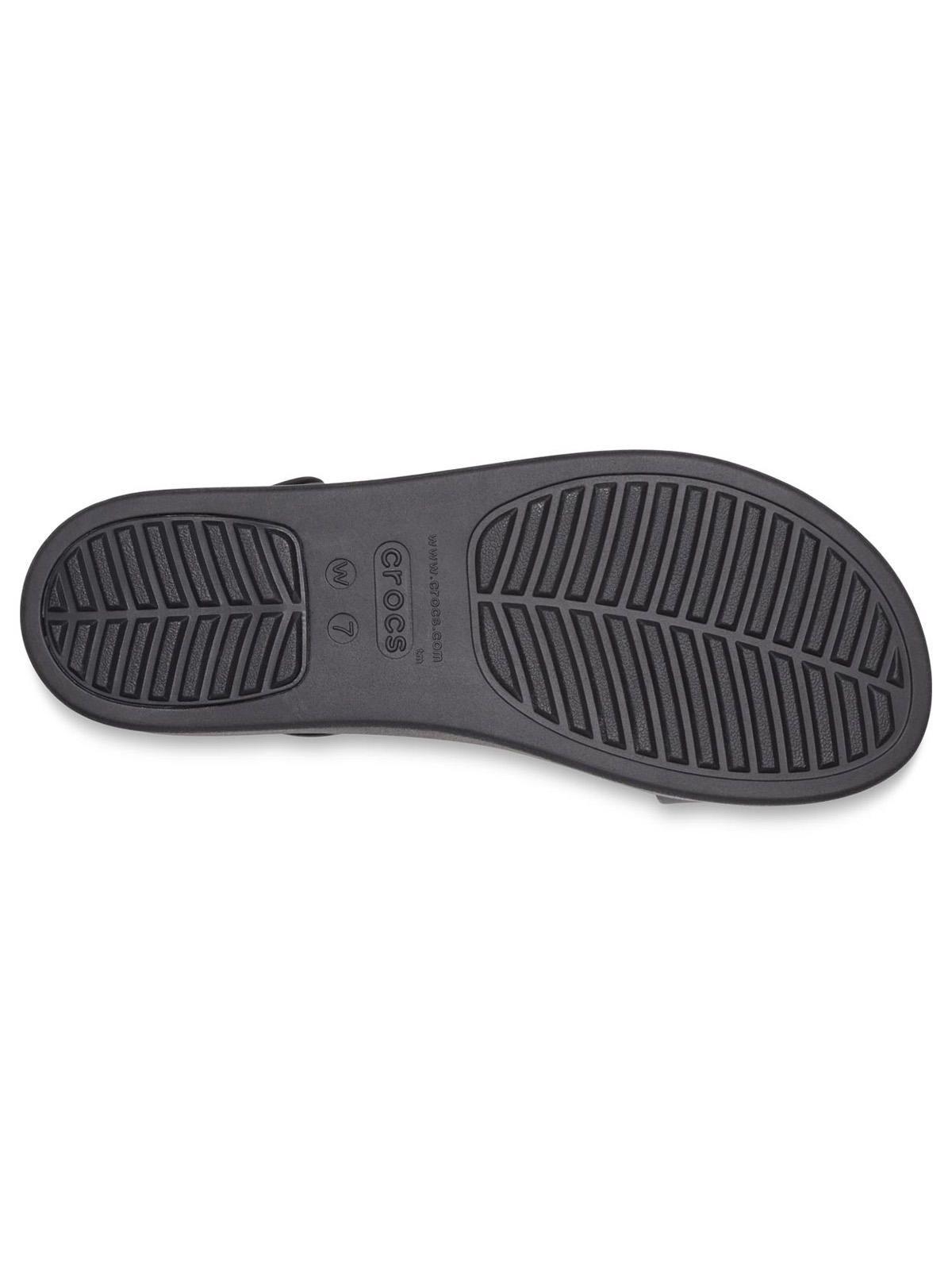 Sandalia Crocs Mujer Brooklyn Low Wedge Negro-5