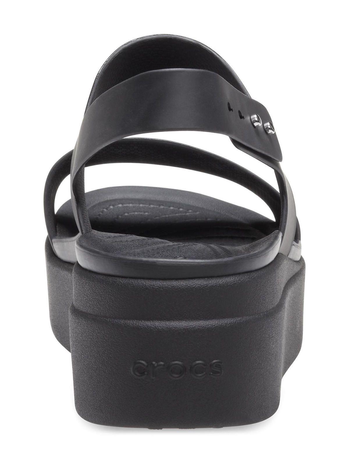 Sandalia Crocs Mujer Brooklyn Low Wedge Negro-7