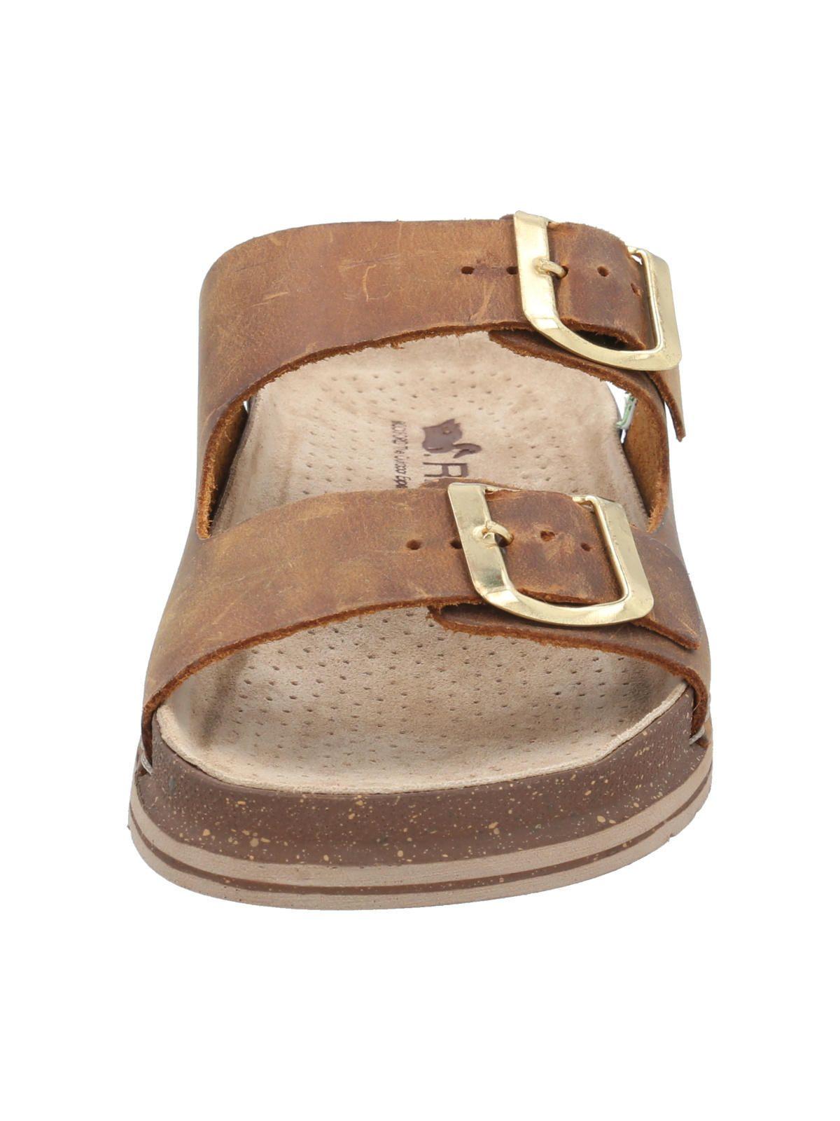 Sandalia Cuero Mujer Rosine Café-3