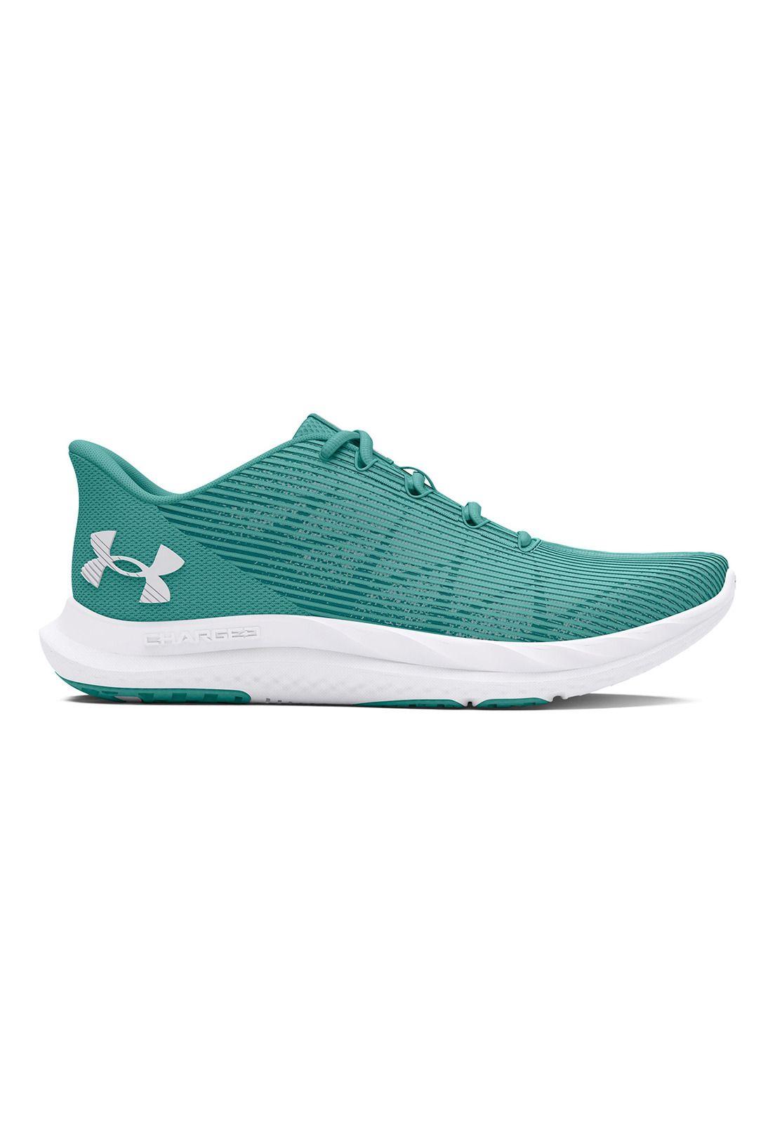 Zapatillas correr UA Sonic mujer Verde-0