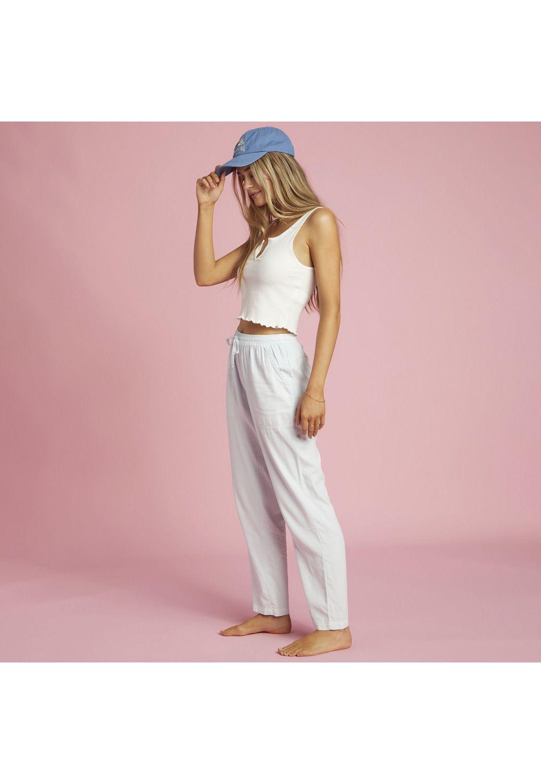 Pantalón Mujer Beachy Keen Celeste-0