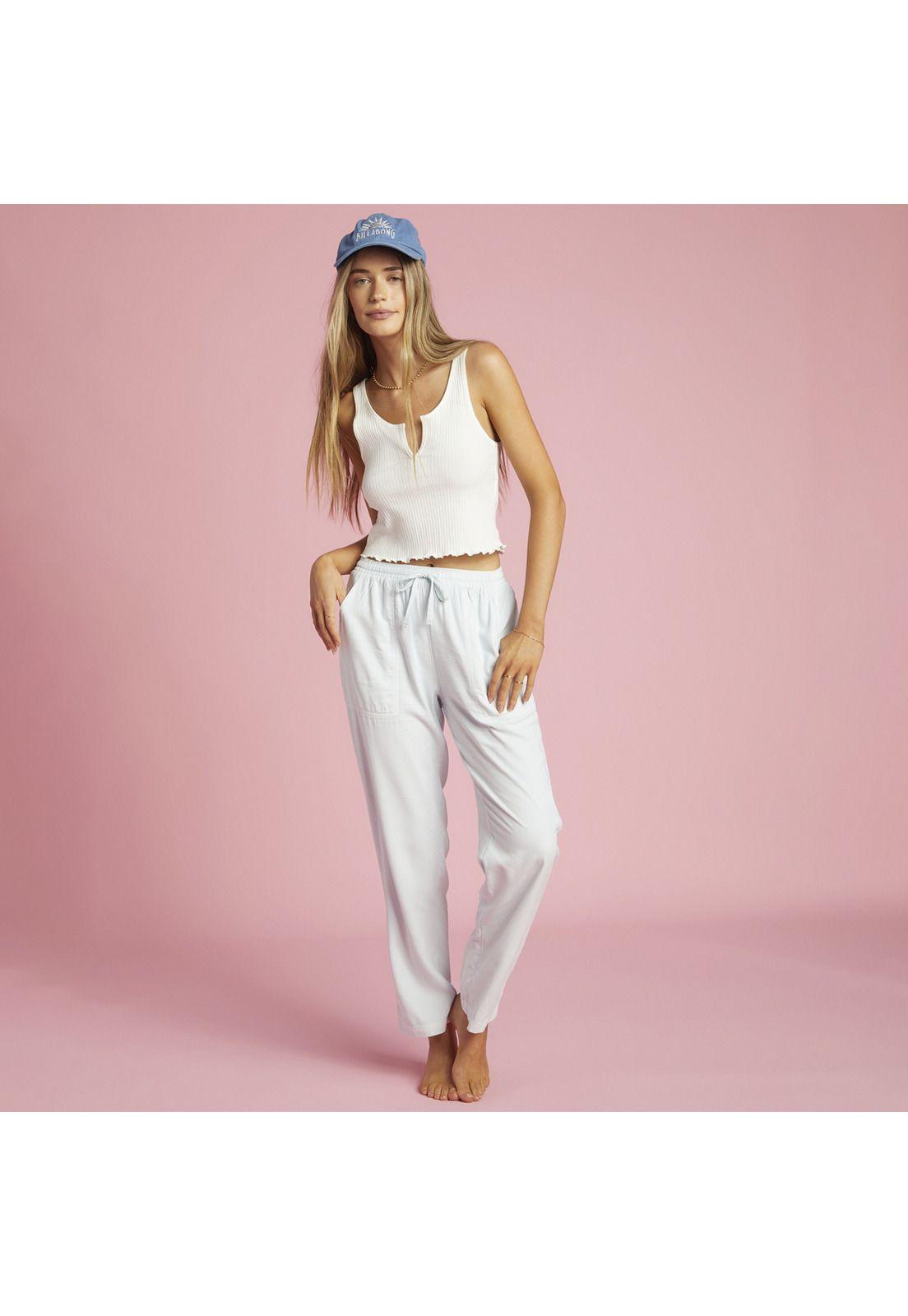 Pantalón Mujer Beachy Keen Celeste-1
