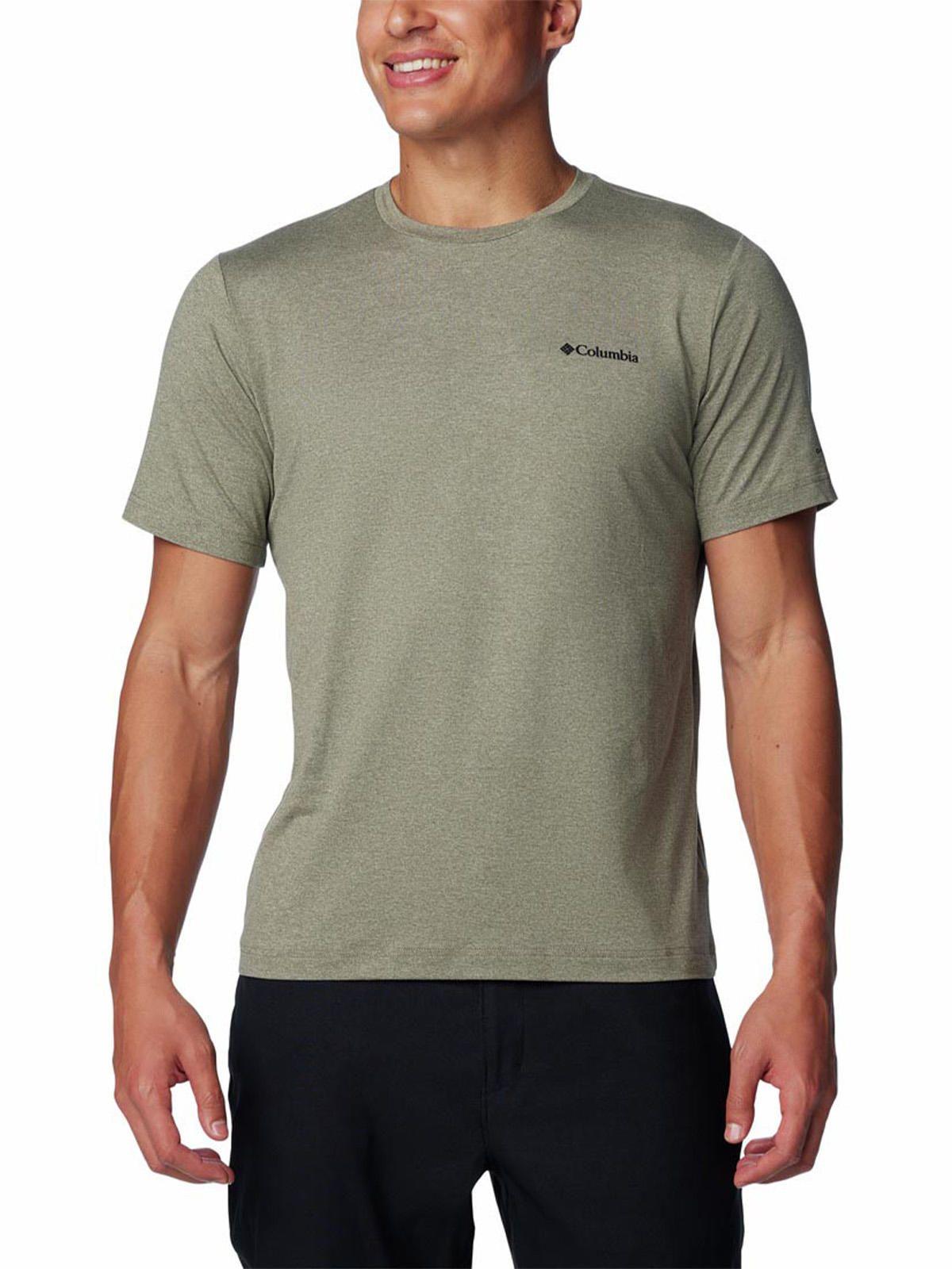 Polera manga corta Hombre Tch Trail Crew Verde-0