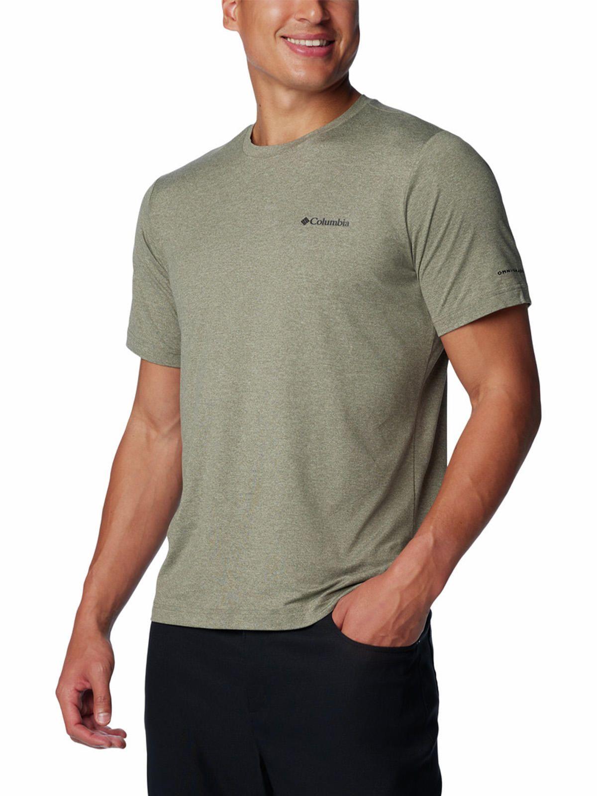 Polera manga corta Hombre Tch Trail Crew Verde-4