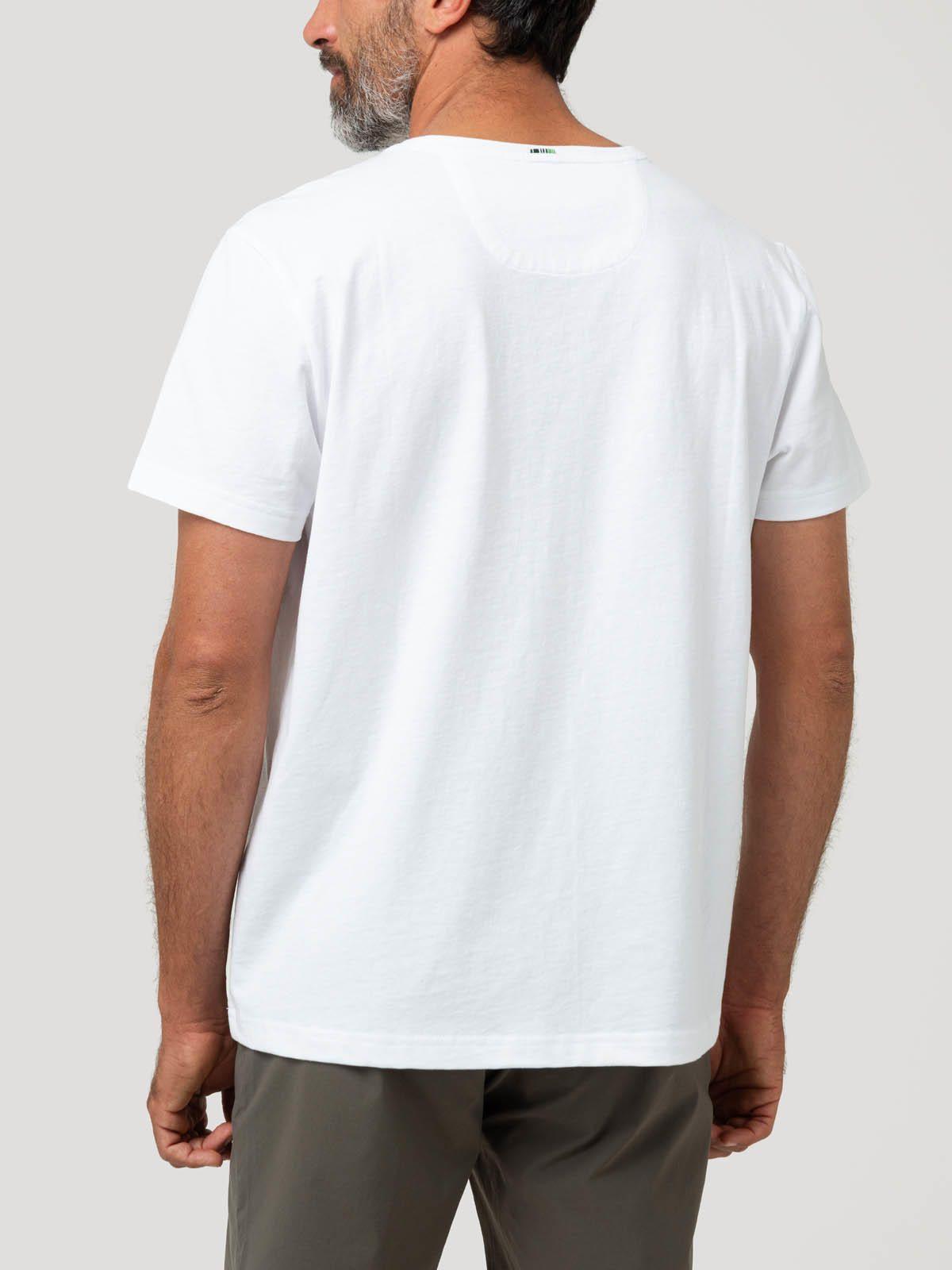 Polera Algodón Orgánico Hombre Drake Blanco-5