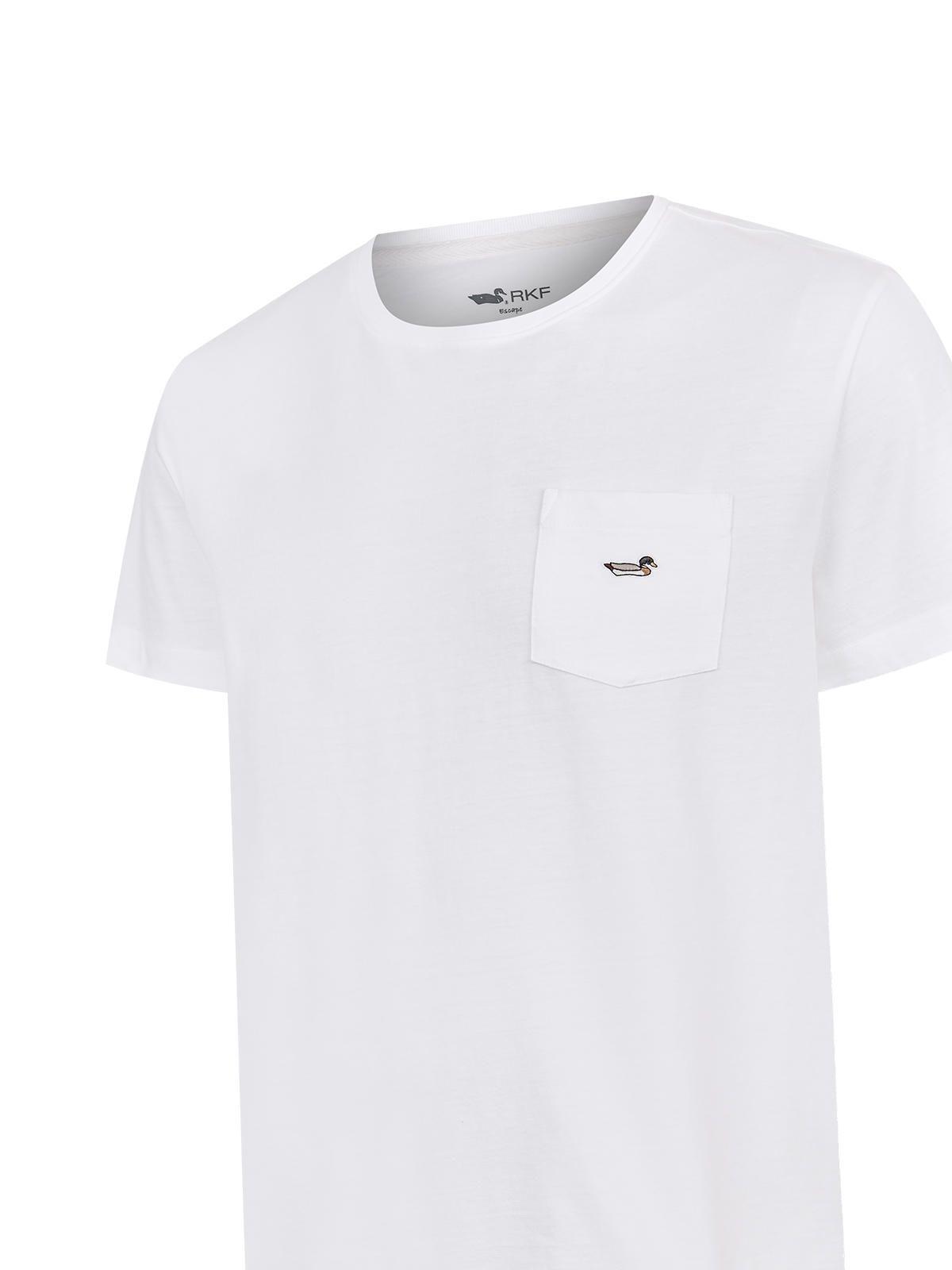Polera Blanco Algodón Orgánico Hombre Drake-3