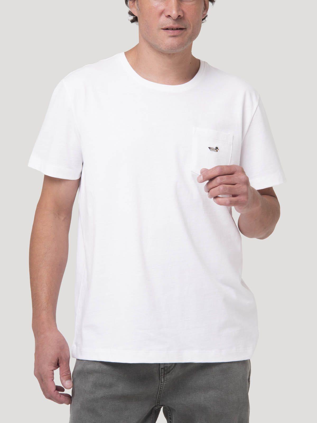 Polera Blanco Algodón Orgánico Hombre Drake-4