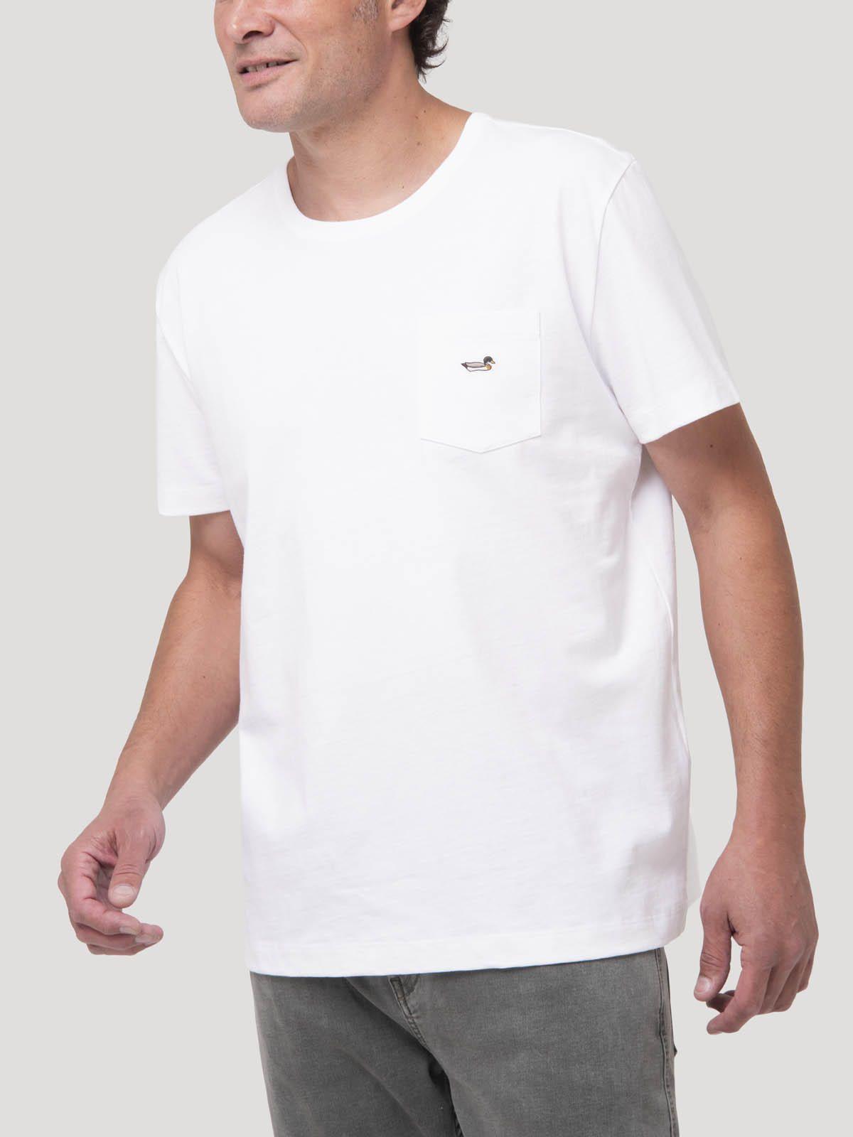 Polera Blanco Algodón Orgánico Hombre Drake-5