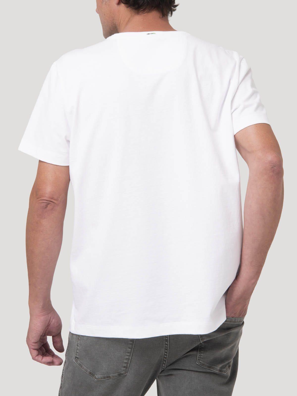 Polera Blanco Algodón Orgánico Hombre Drake-6