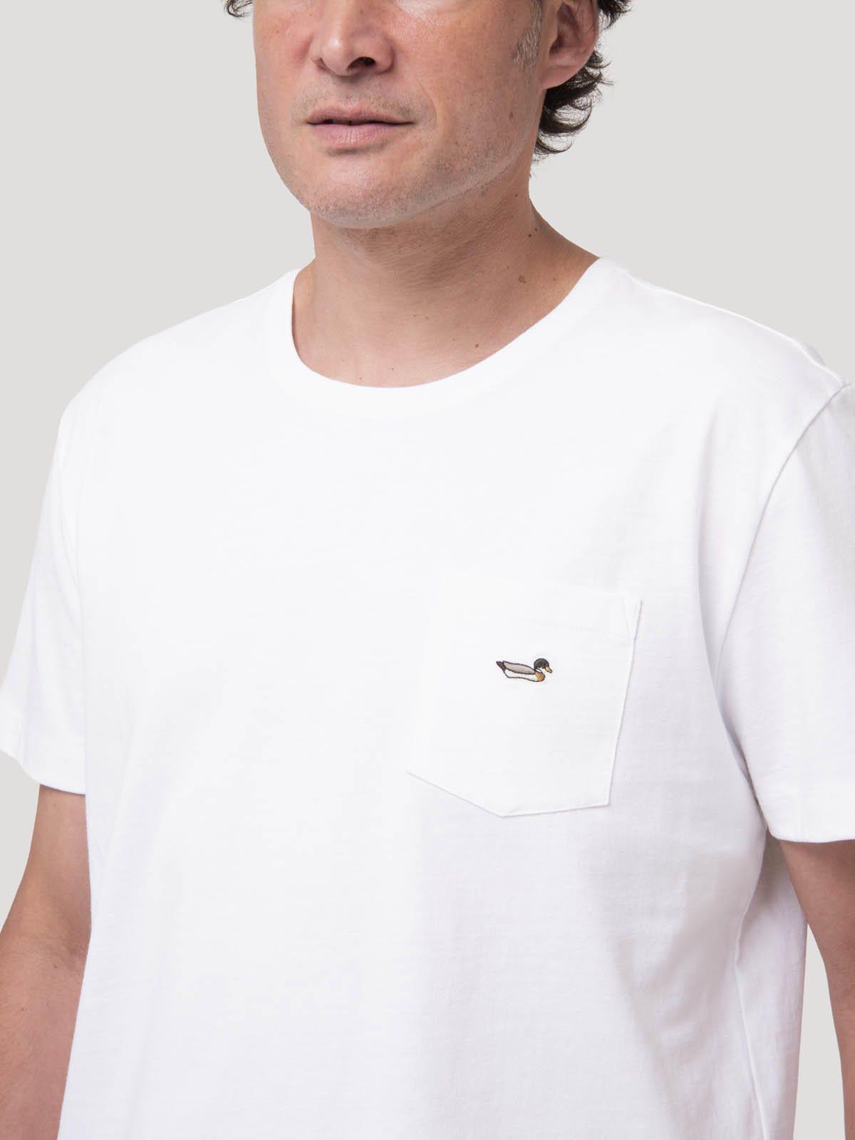 Polera Blanco Algodón Orgánico Hombre Drake-7