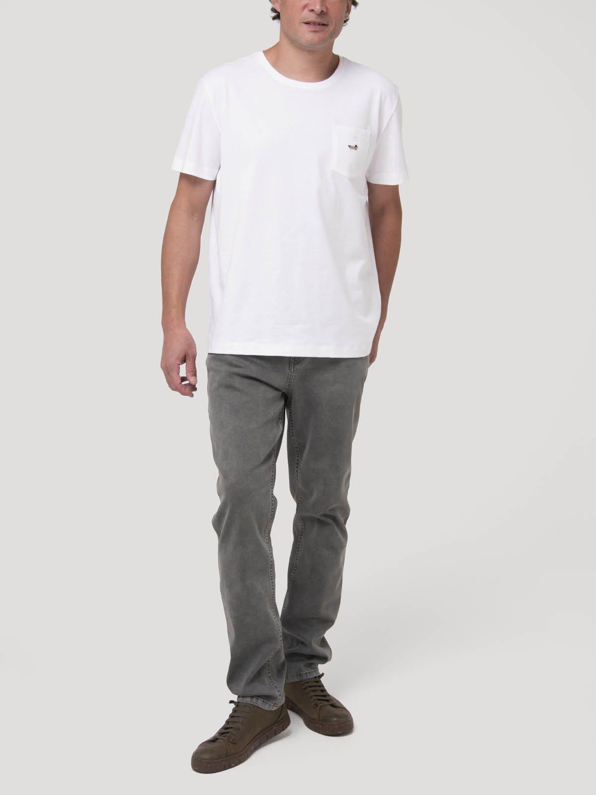 Polera Blanco Algodón Orgánico Hombre Drake-8