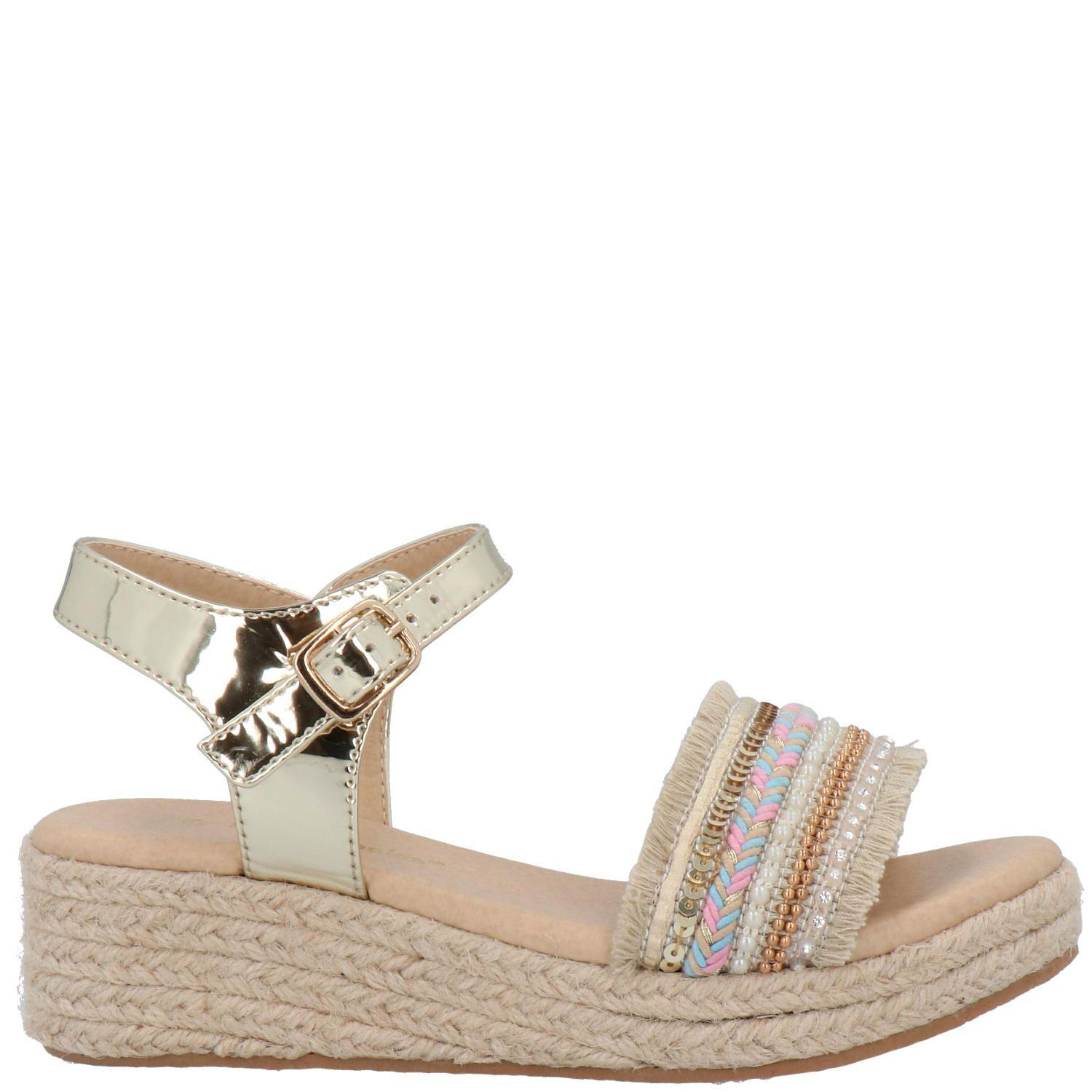 Sandalia Aloha Casual Dorado-1
