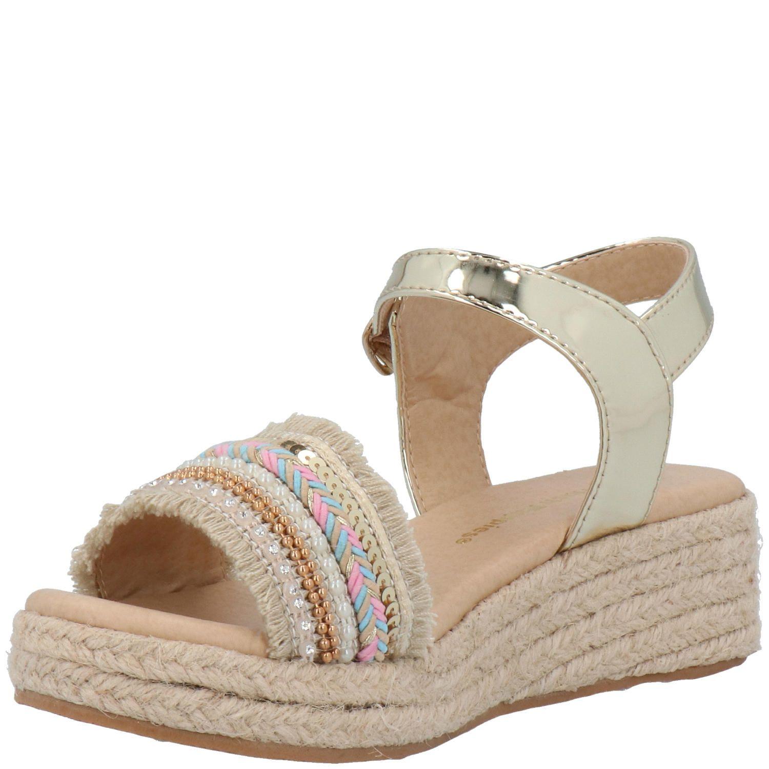 Sandalia Aloha Casual Dorado-3