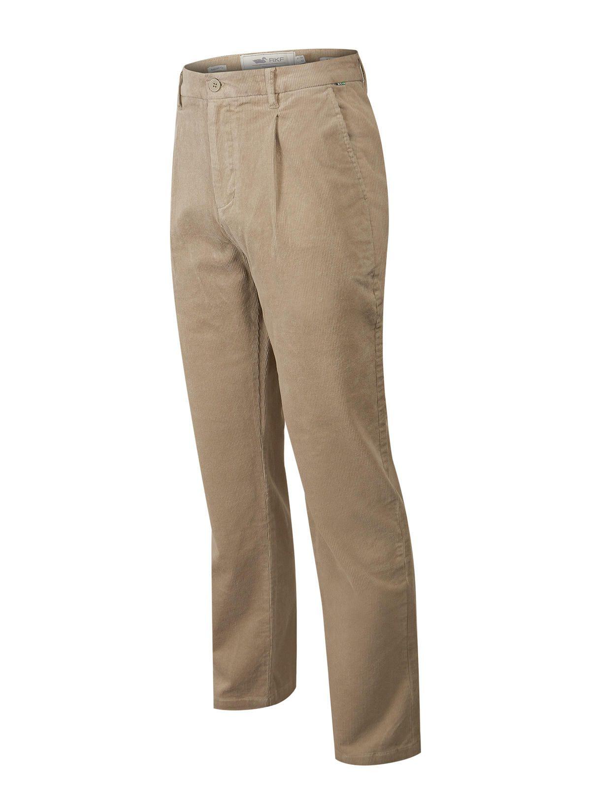 Pantalón Algodón Ribh Café Hombre Rockford-0
