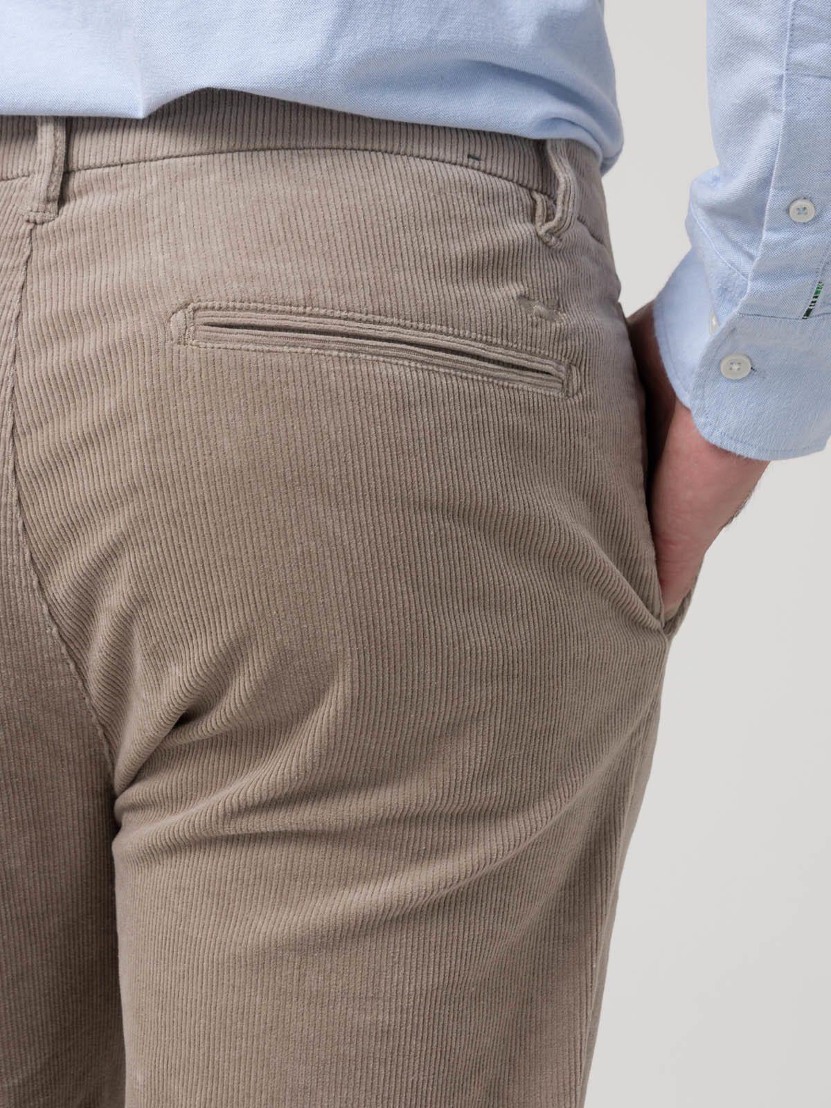 Pantalón Algodón Ribh Café Hombre Rockford-7