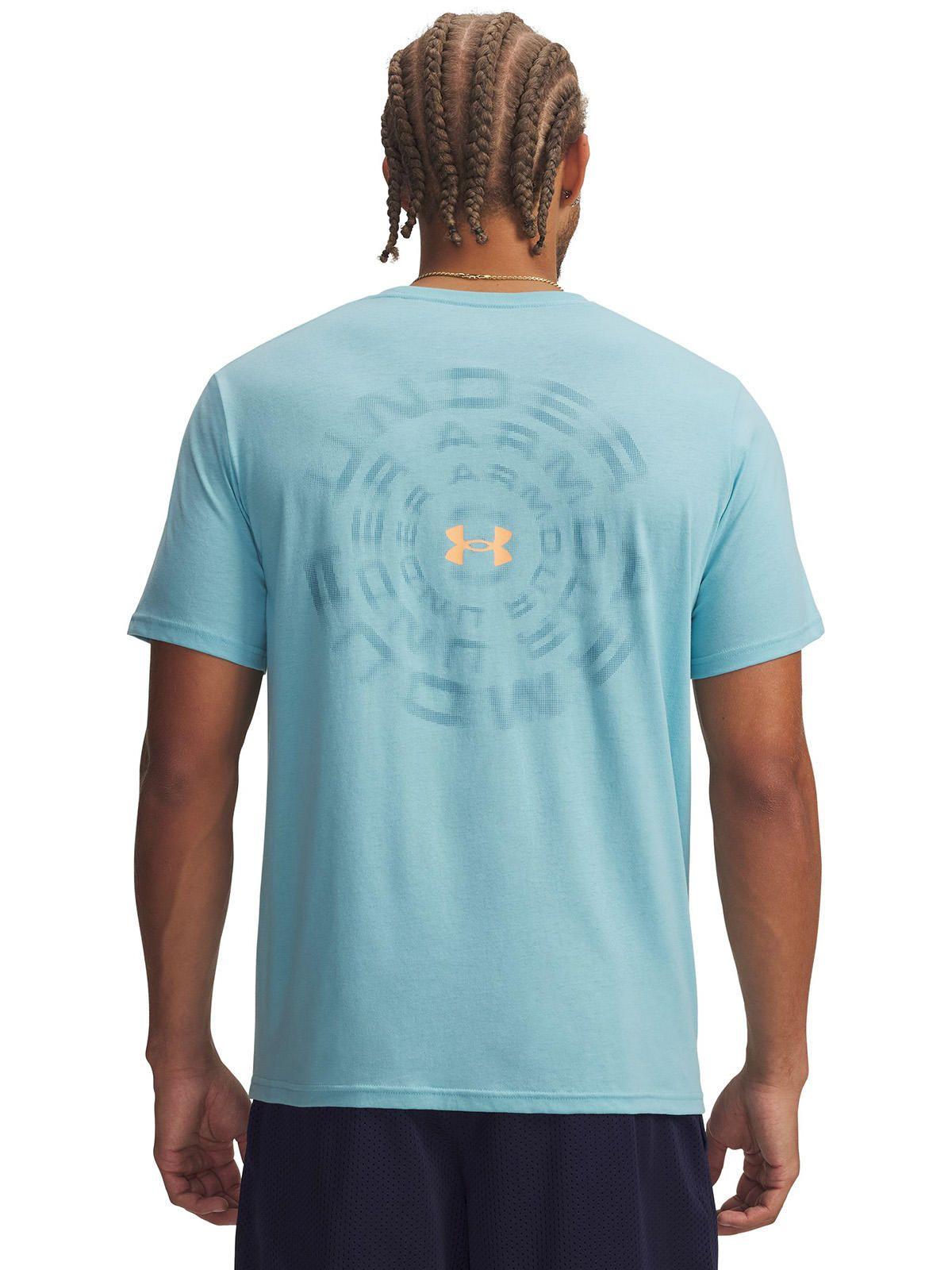 Polera M/C Hombre Blur Wordmark Ss Azul-1
